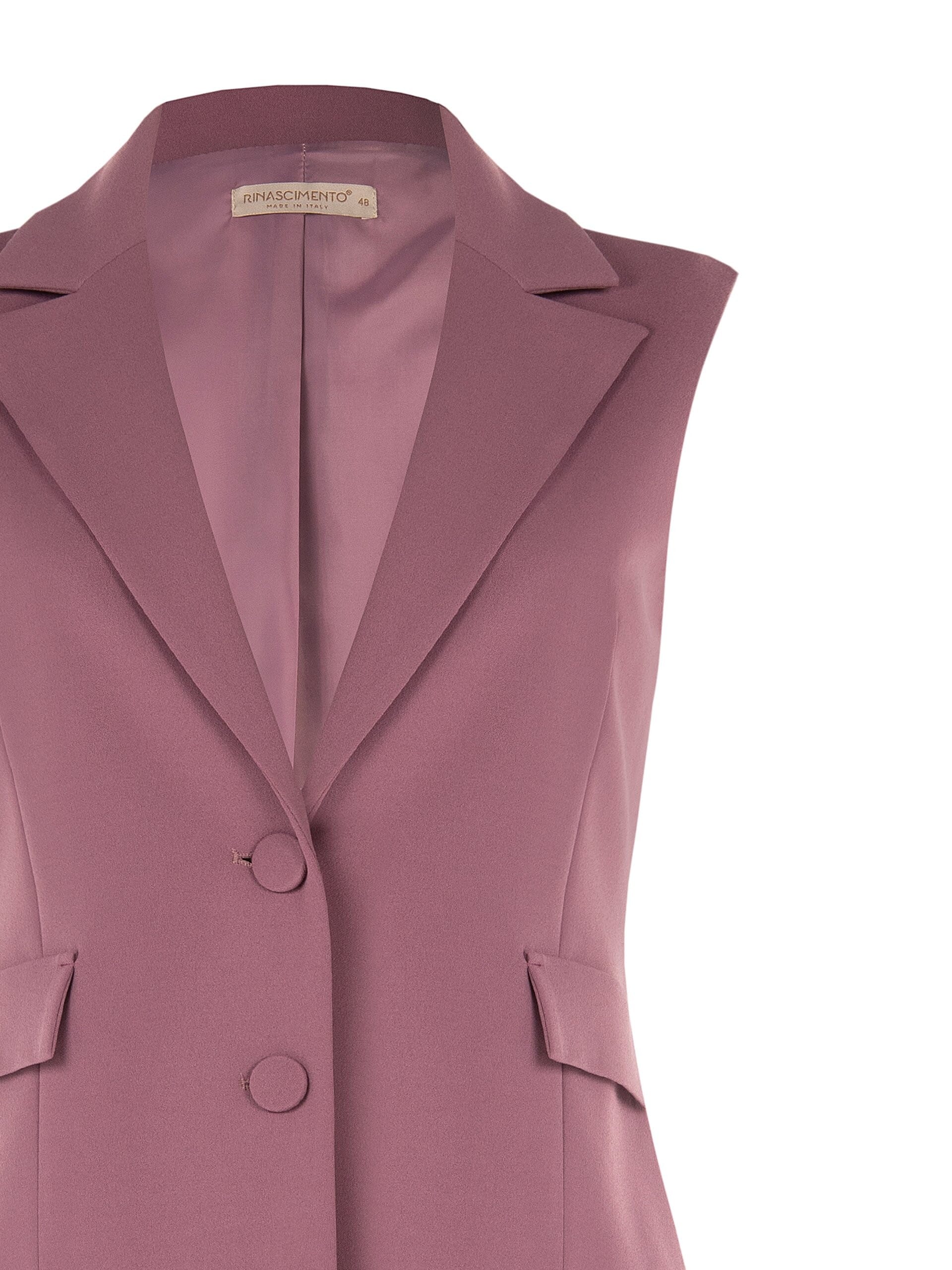 Gilet Curvy Sfiancato In Scuba Crepe Rinascimento Curvy