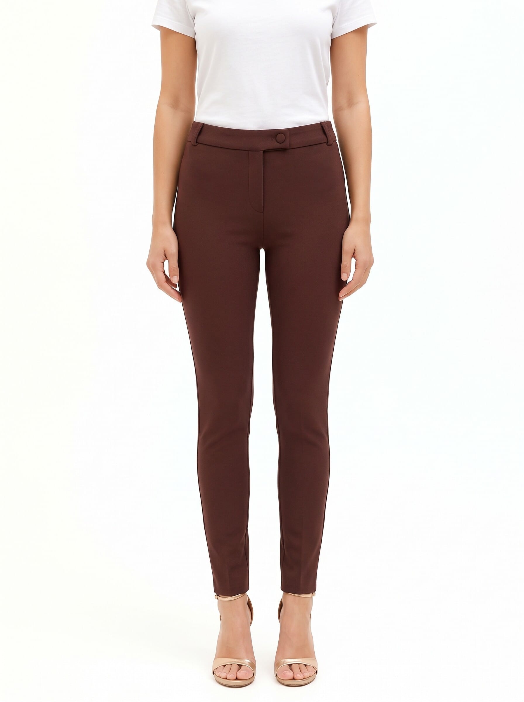 Pantaloni Skinny In Scuba Crepe Rinascimento