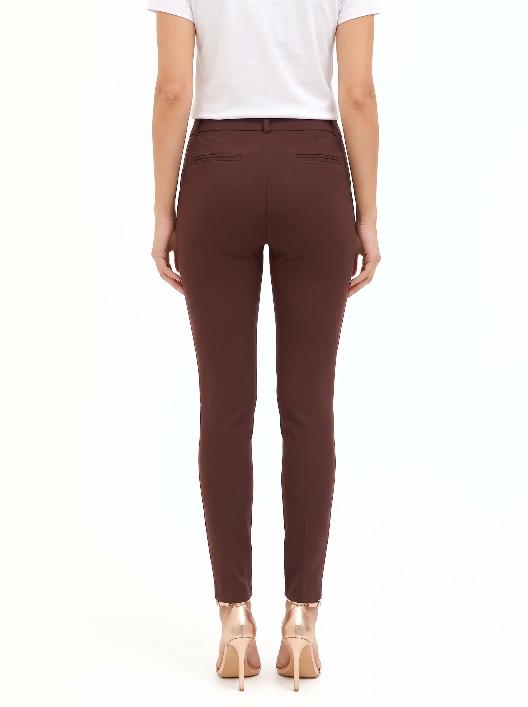 Pantaloni Skinny In Scuba Crepe Rinascimento