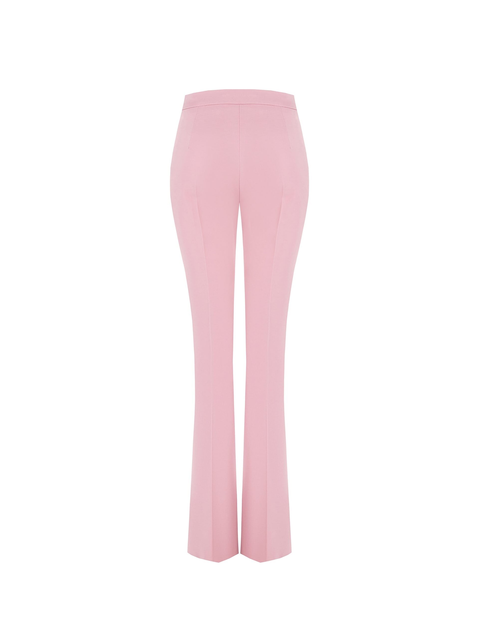 Rinascimento Flared Trousers in Technical Fabric with Side Zip