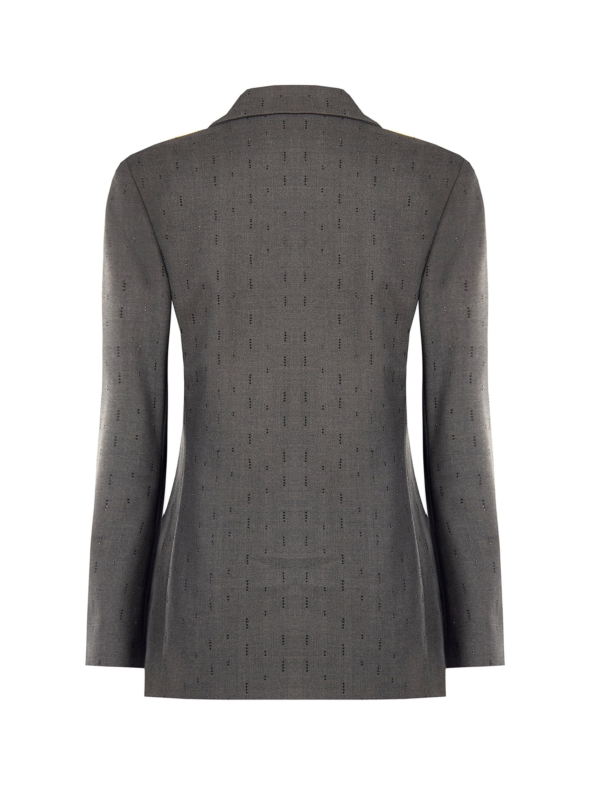 Veste blazer en polyviscose avec strass « Rinascimento »