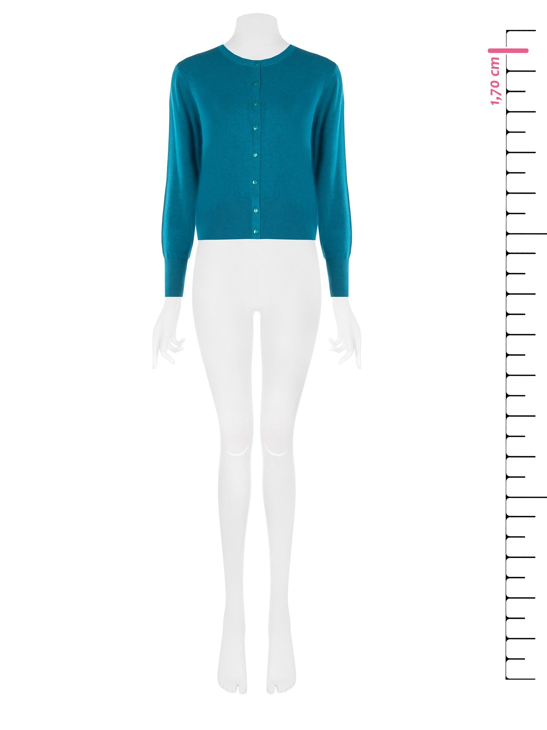 Rinascimento Round-Neck Cardigan with Tone-on-Tone Buttons