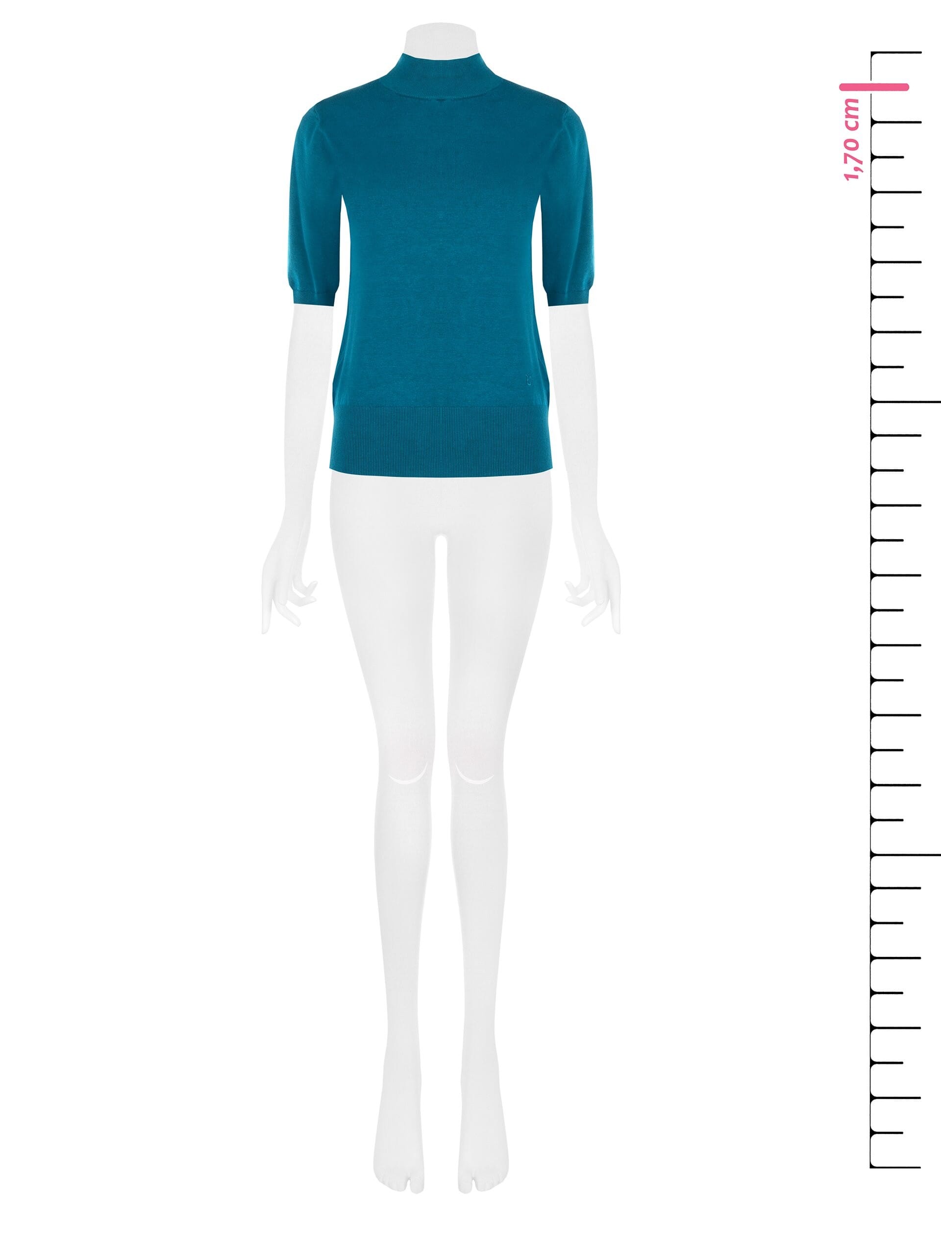 Turtleneck jumper with a band and embroidered RR logo – Rinascimento