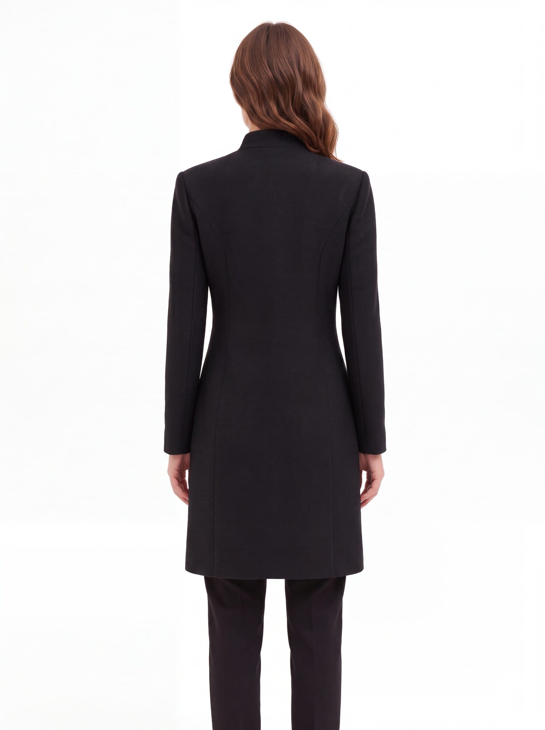 Cappotto Lungo Smanicato In Misto Lana Rinascimento