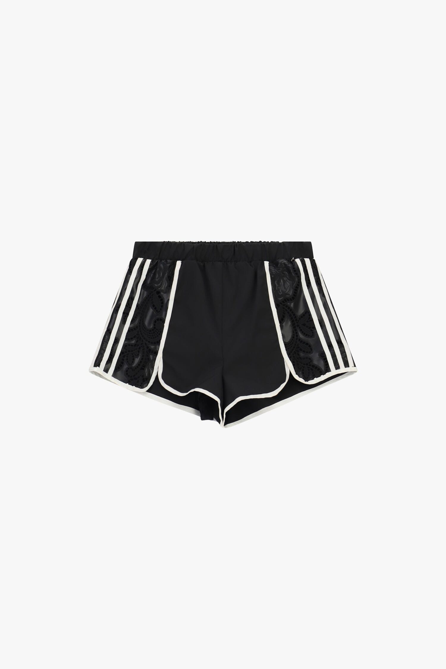 Shorts Hot Pants Con Inserti Traforati E Profili A Contrasto Dixie