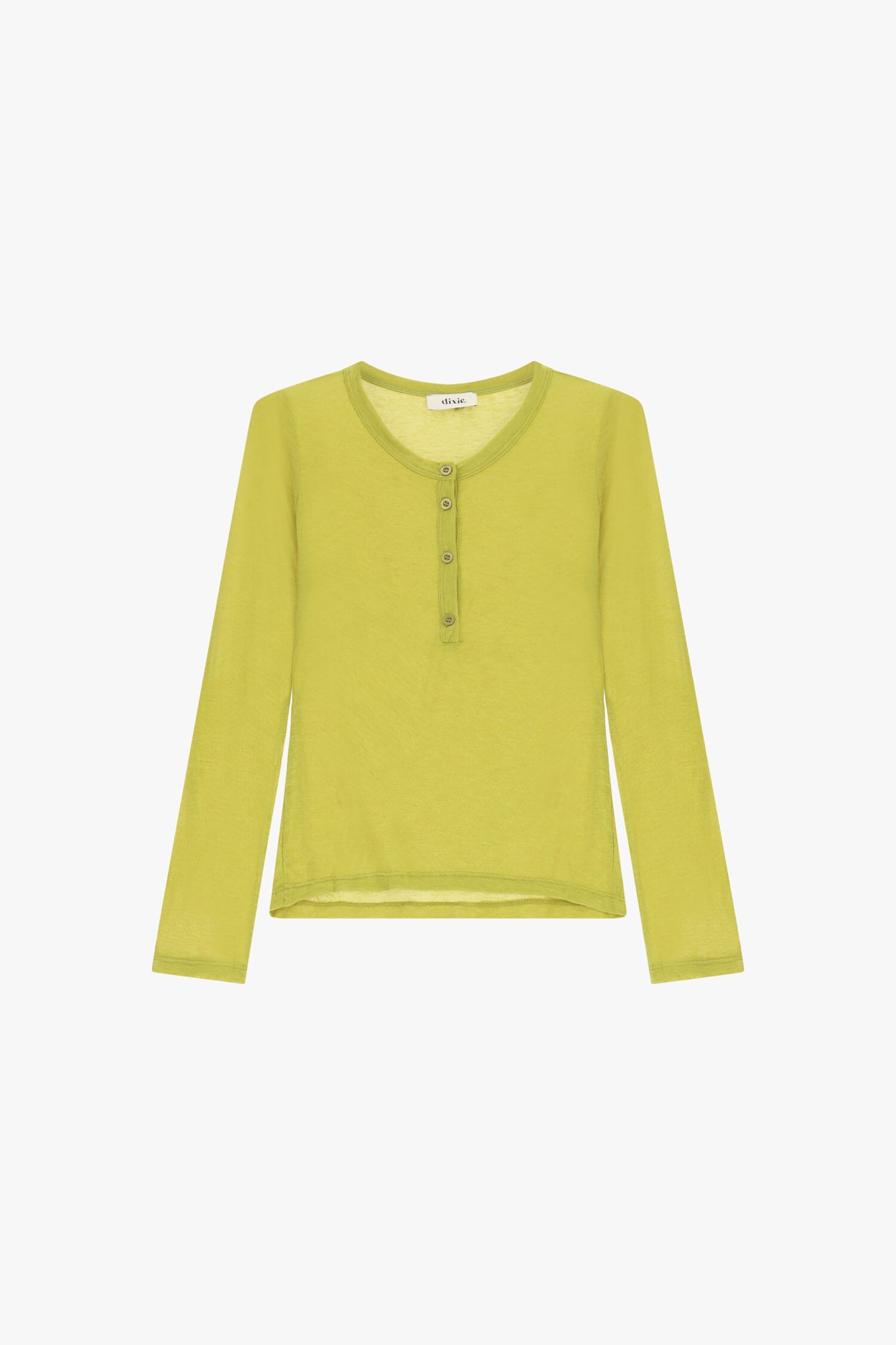 Maglia A Manica Lunga Con Scollo Tondo E Bottoni Dixie
