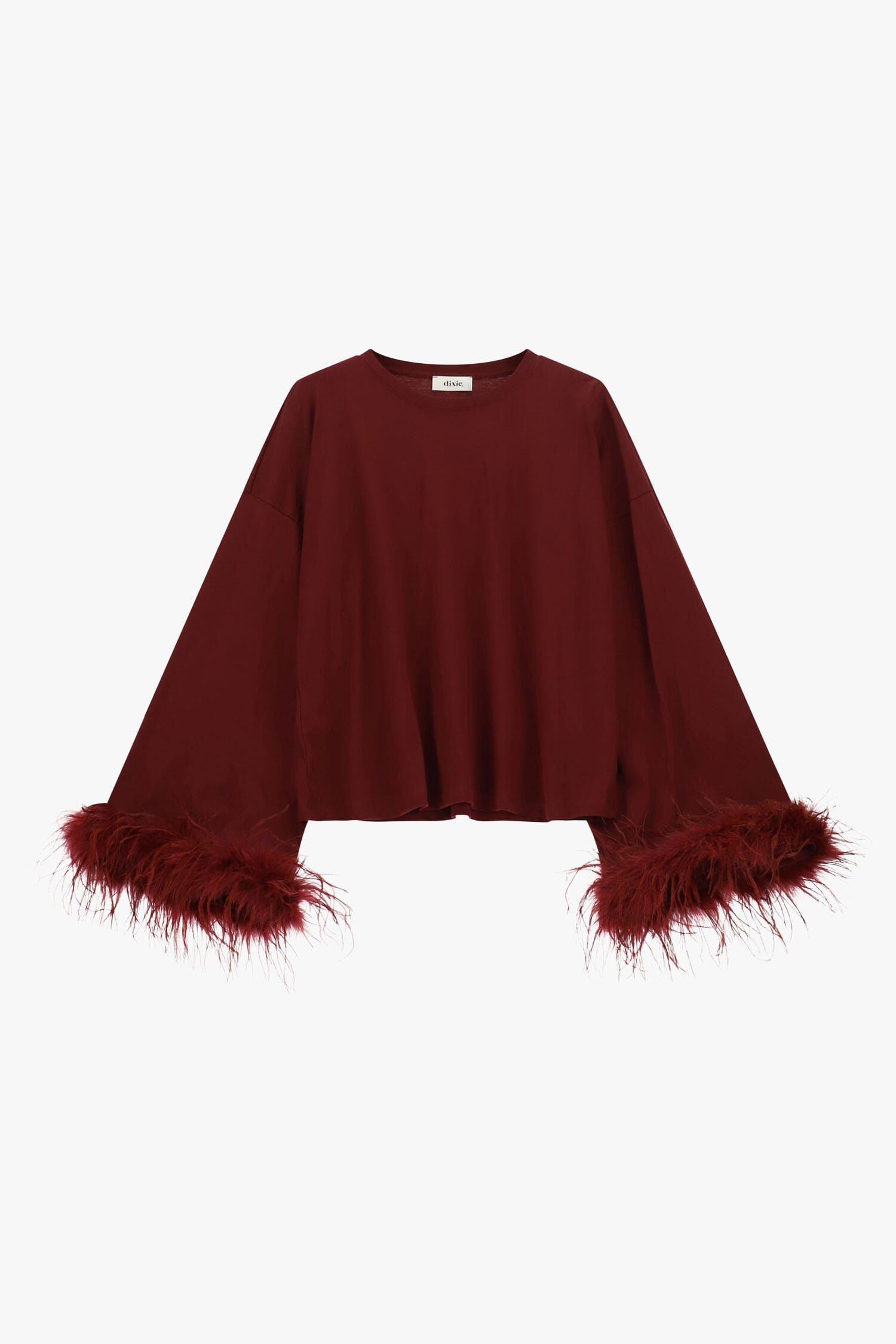 Maglia A Maniche Lunghe Con Polsini In Piume Dixie
