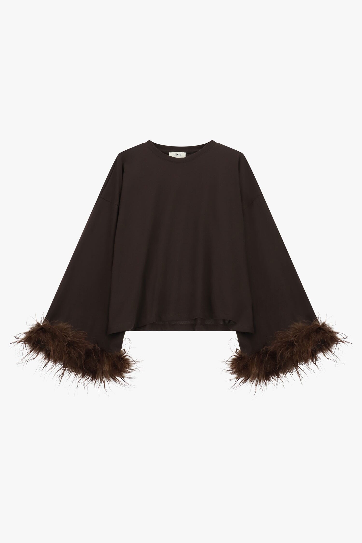 Maglia A Maniche Lunghe Con Polsini In Piume Dixie