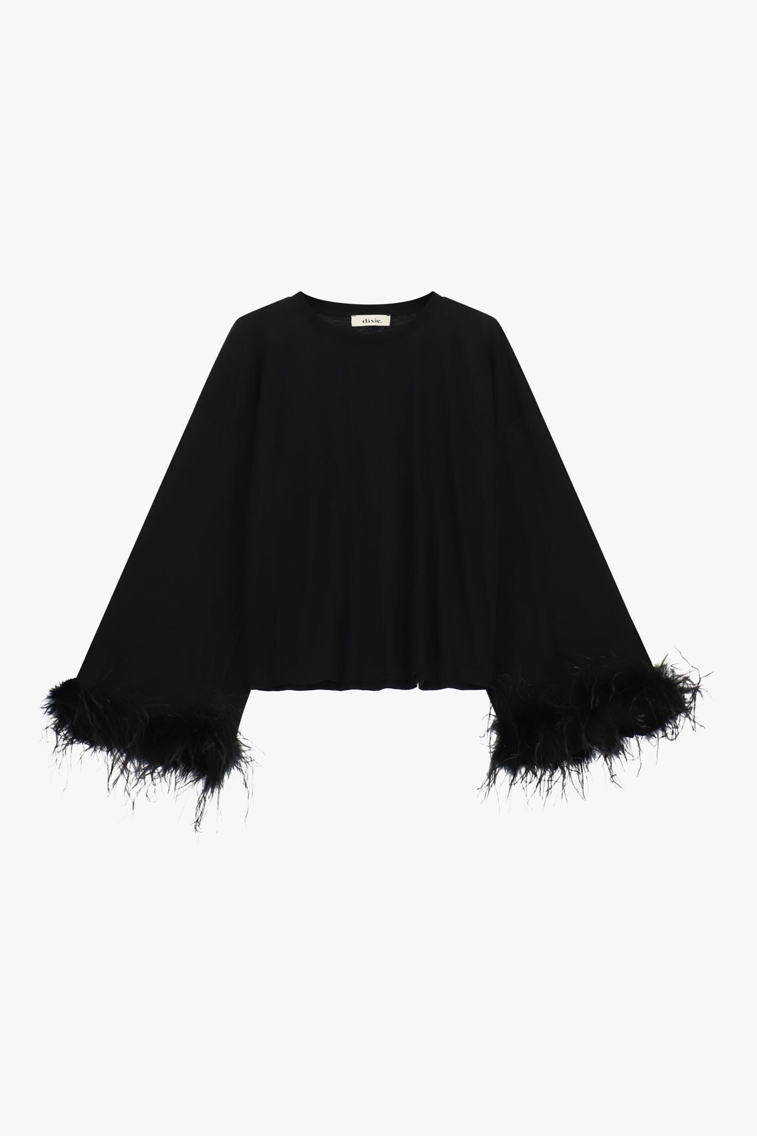 Maglia A Maniche Lunghe Con Polsini In Piume Dixie