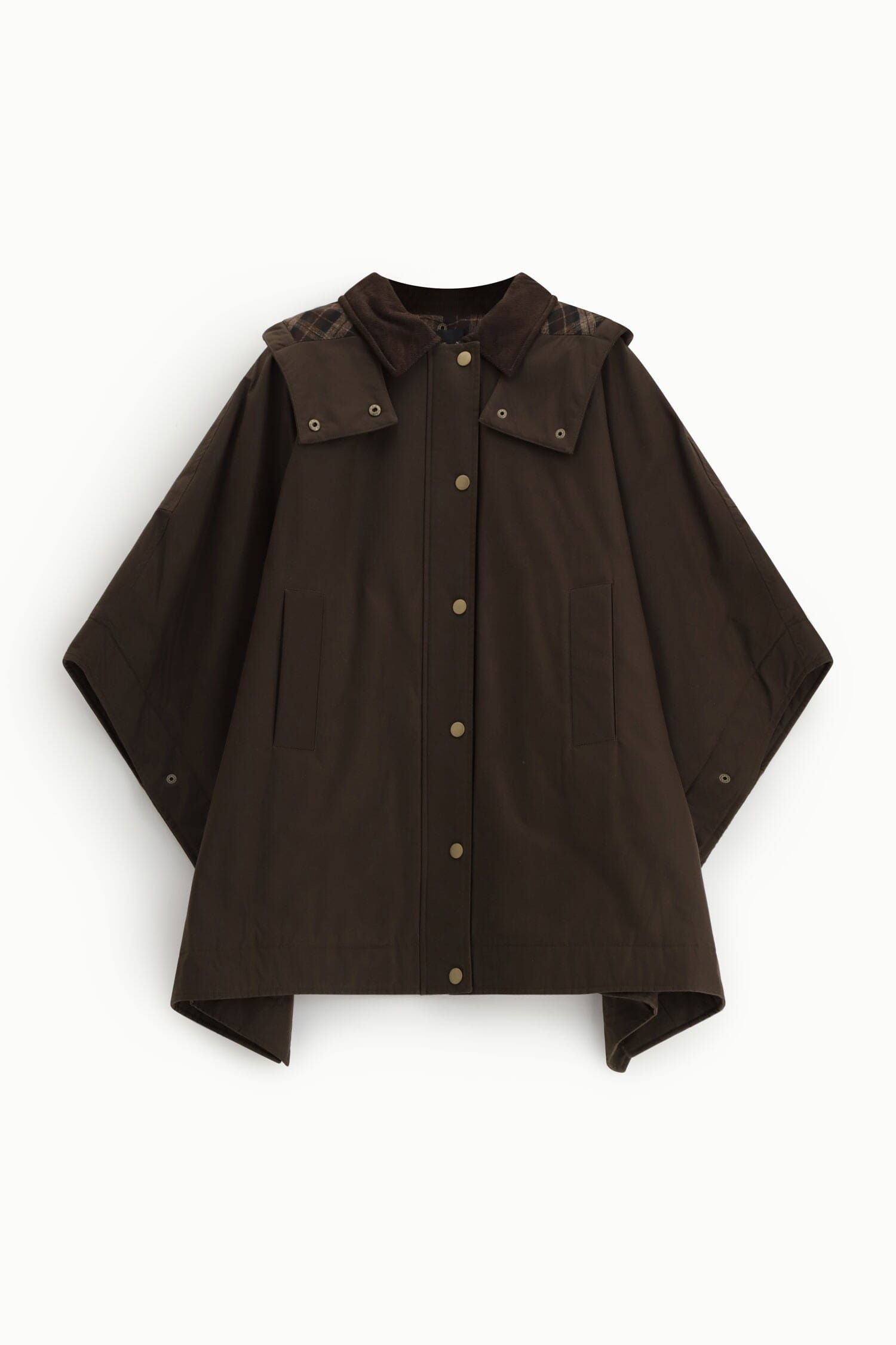 Cappotto Ampio Con Bottoni Automatici E Collo A Contrasto Dixie