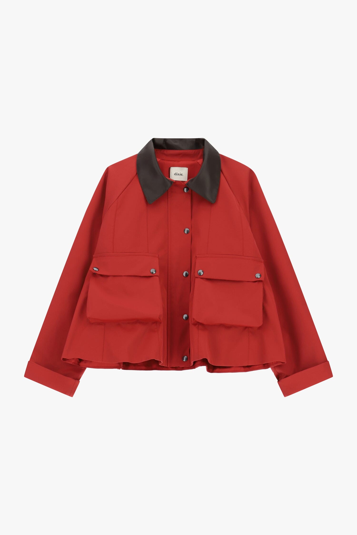 Giacca Camicia Cropped Con Maxi Tasche Frontali Dixie