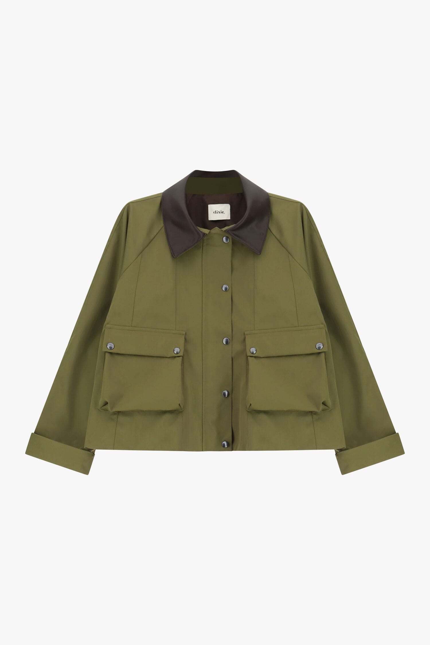 Giacca Camicia Cropped Con Maxi Tasche Frontali Dixie