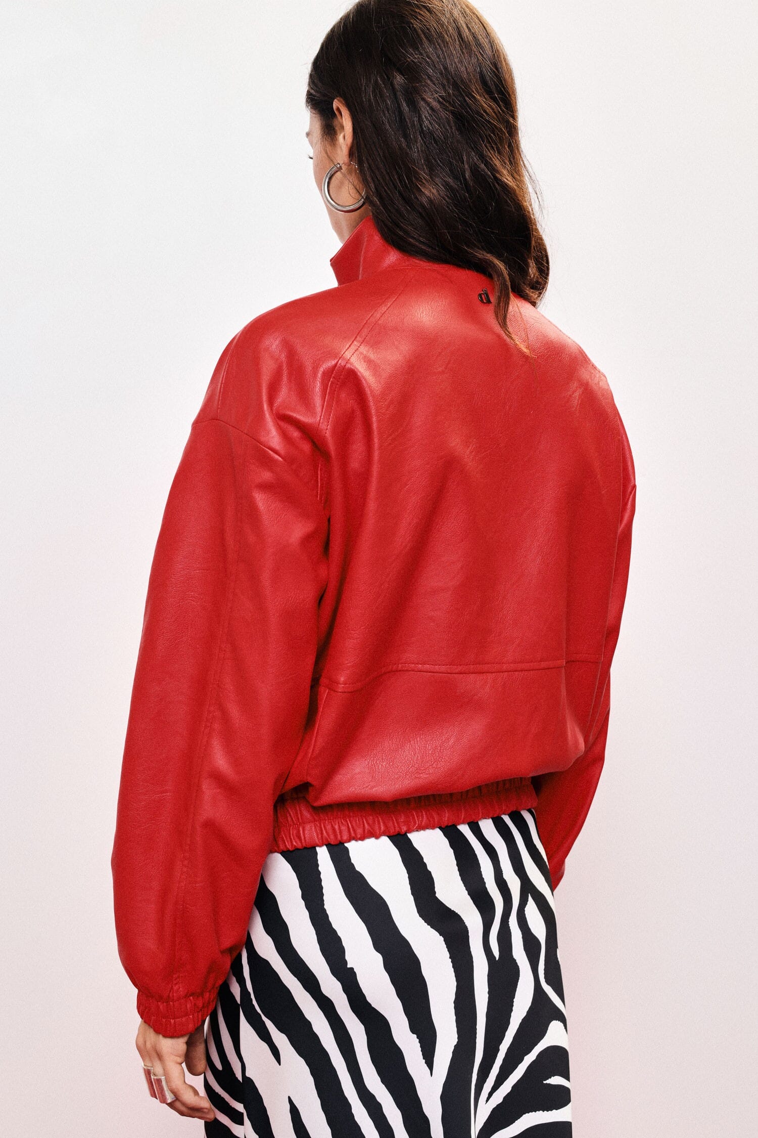 Bomber Con Collo Alto E Fondo Elasticizzato Dixie