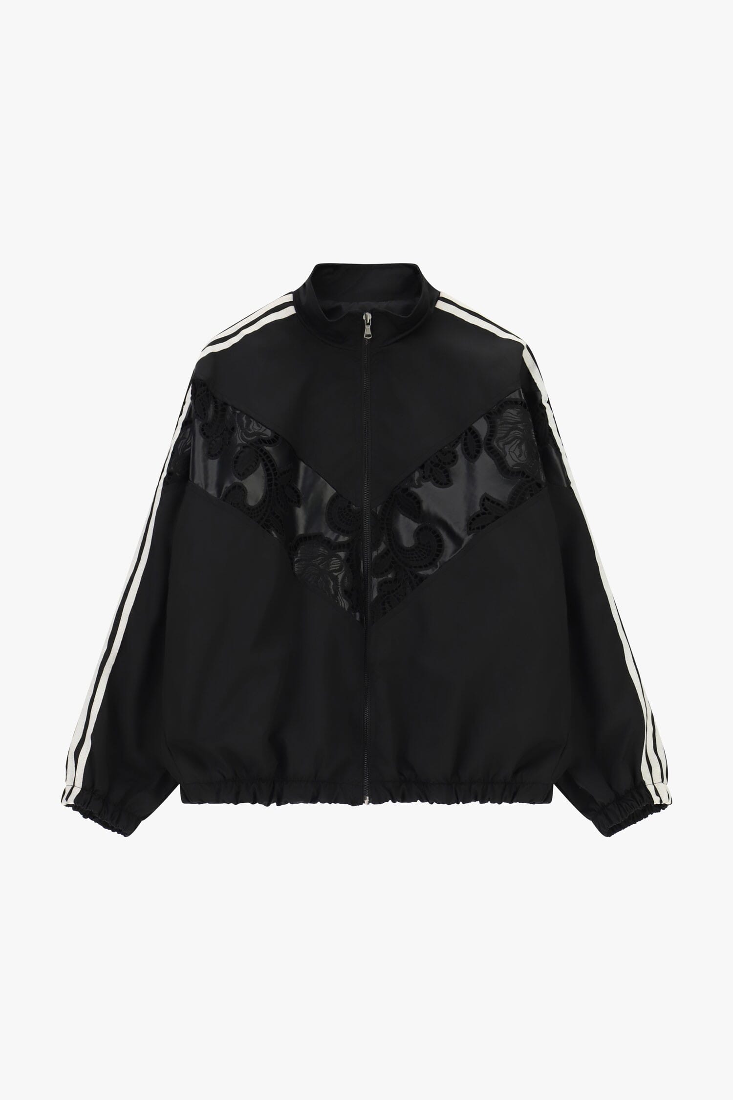 Bomber Con Inserti In Pizzo E Bande Laterali Dixie