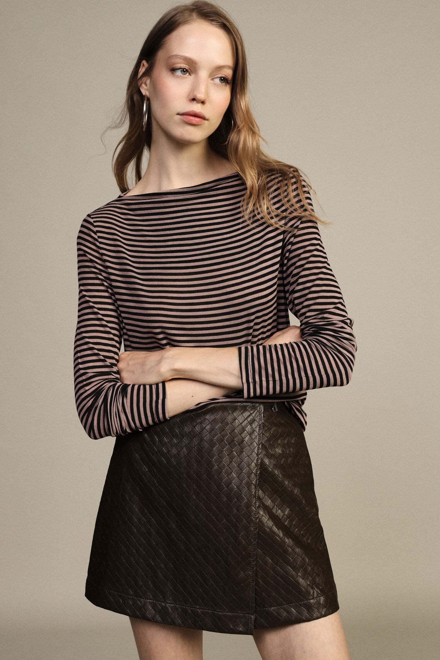 T-Shirt A Righe Con Maniche Lunghe Regular-Fit Dixie