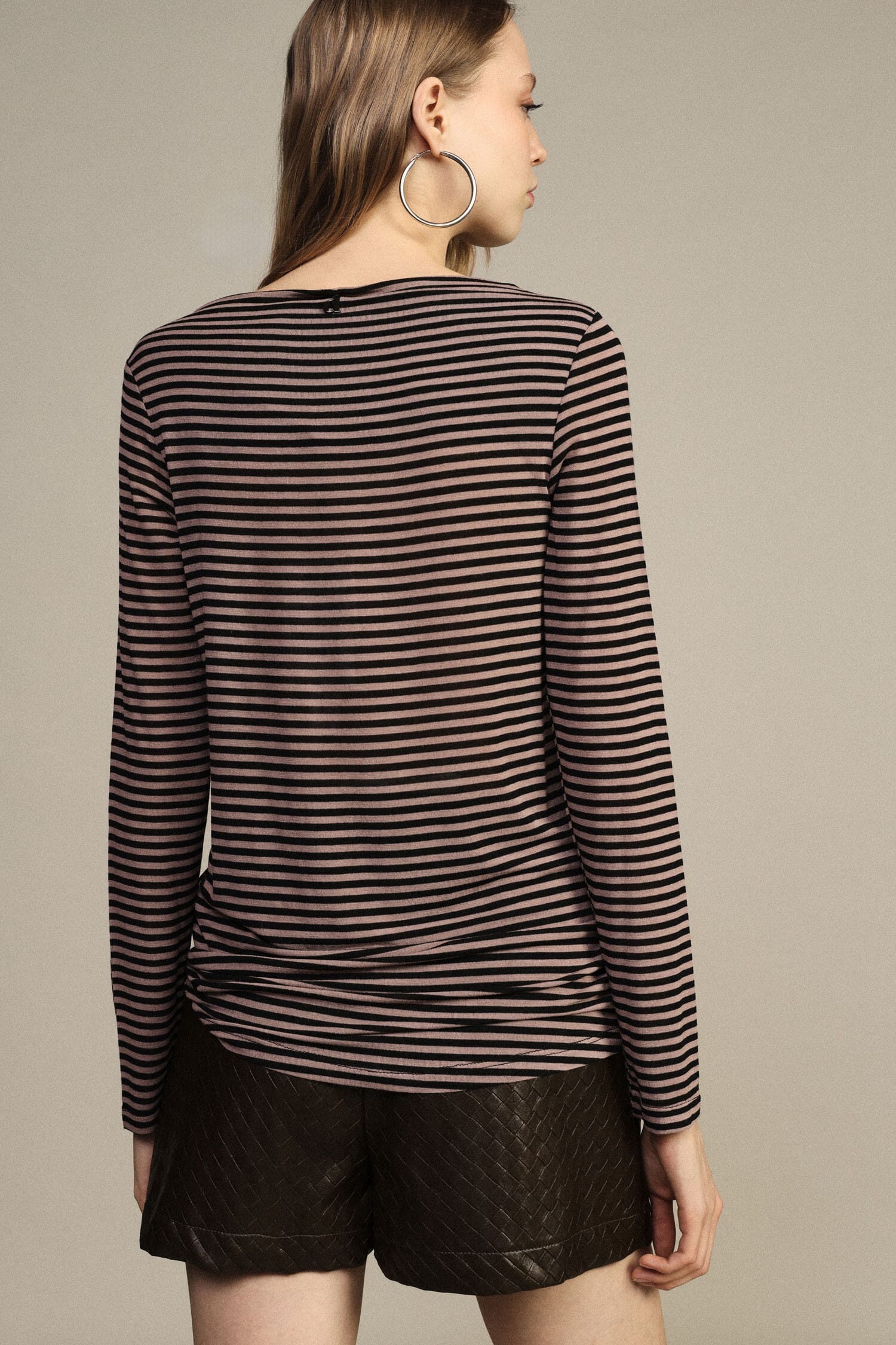 T-Shirt A Righe Con Maniche Lunghe Regular-Fit Dixie