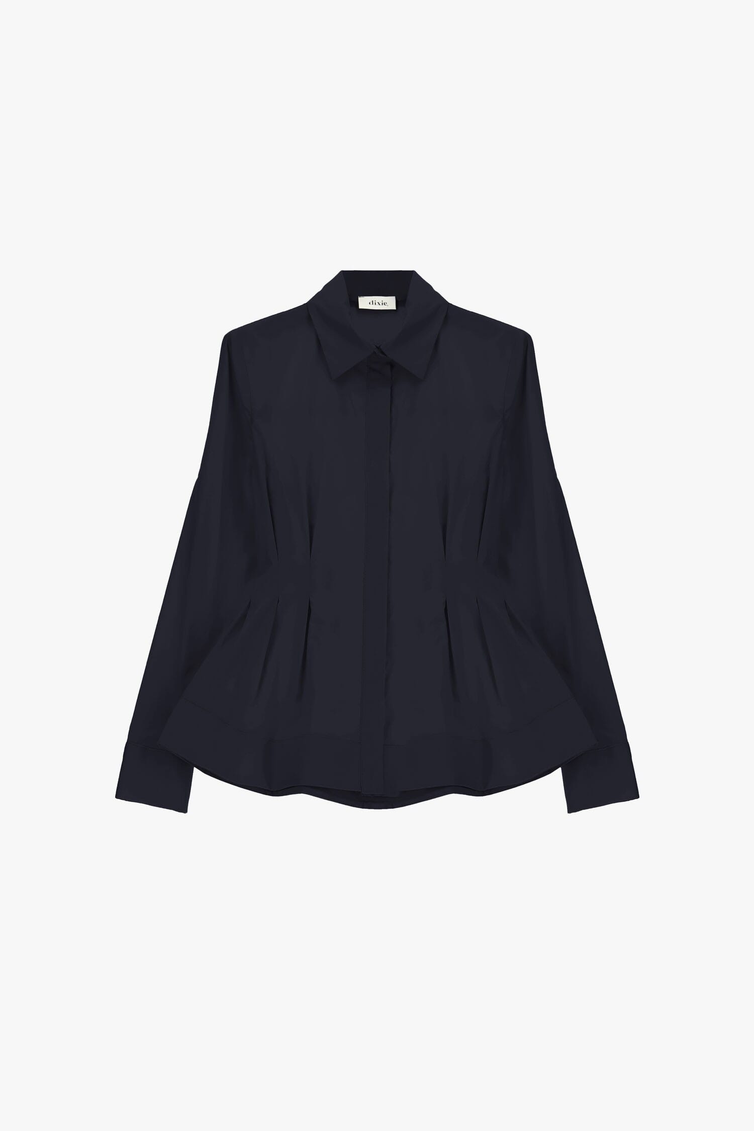 Camicia Con Pince Frontali E Taglio Svasato Dixie