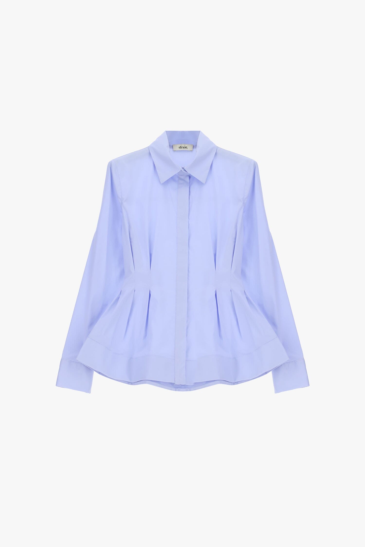 Camicia Con Pince Frontali E Taglio Svasato Dixie
