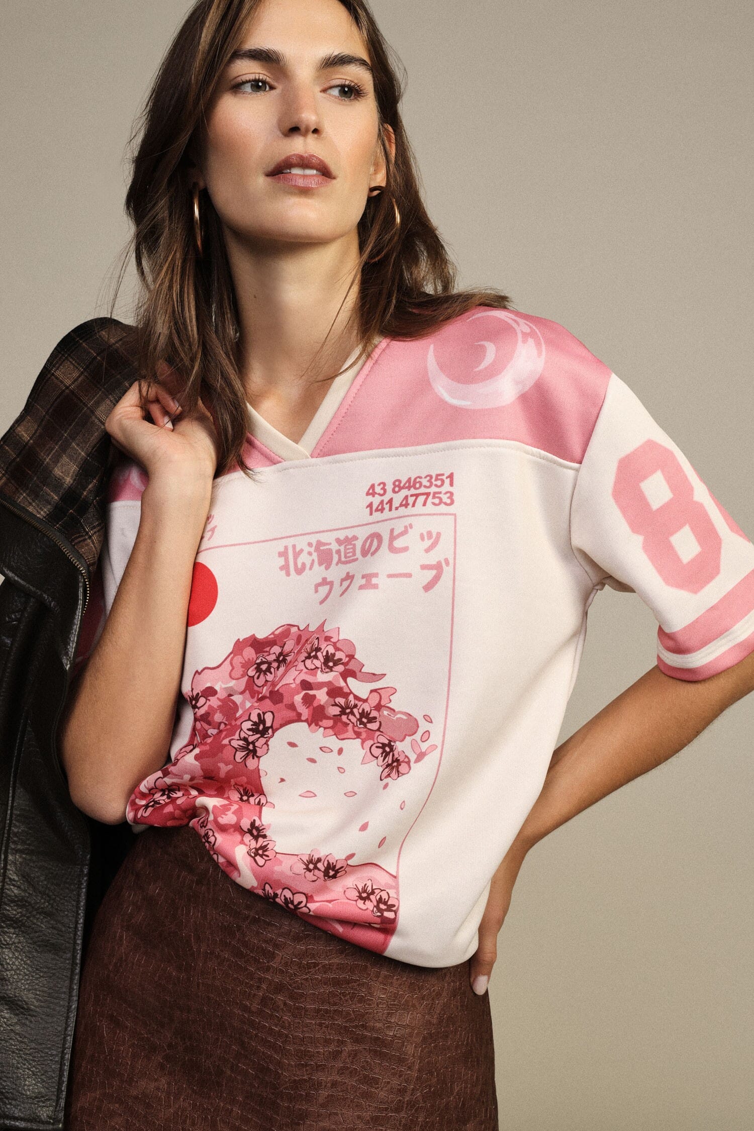 T-Shirt Maniche Corte Stampa Kyoto Grafica Dixie