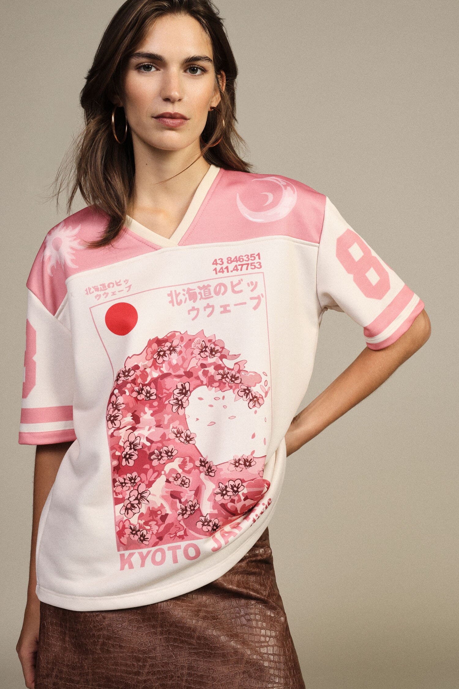 T-Shirt Maniche Corte Stampa Kyoto Grafica Dixie
