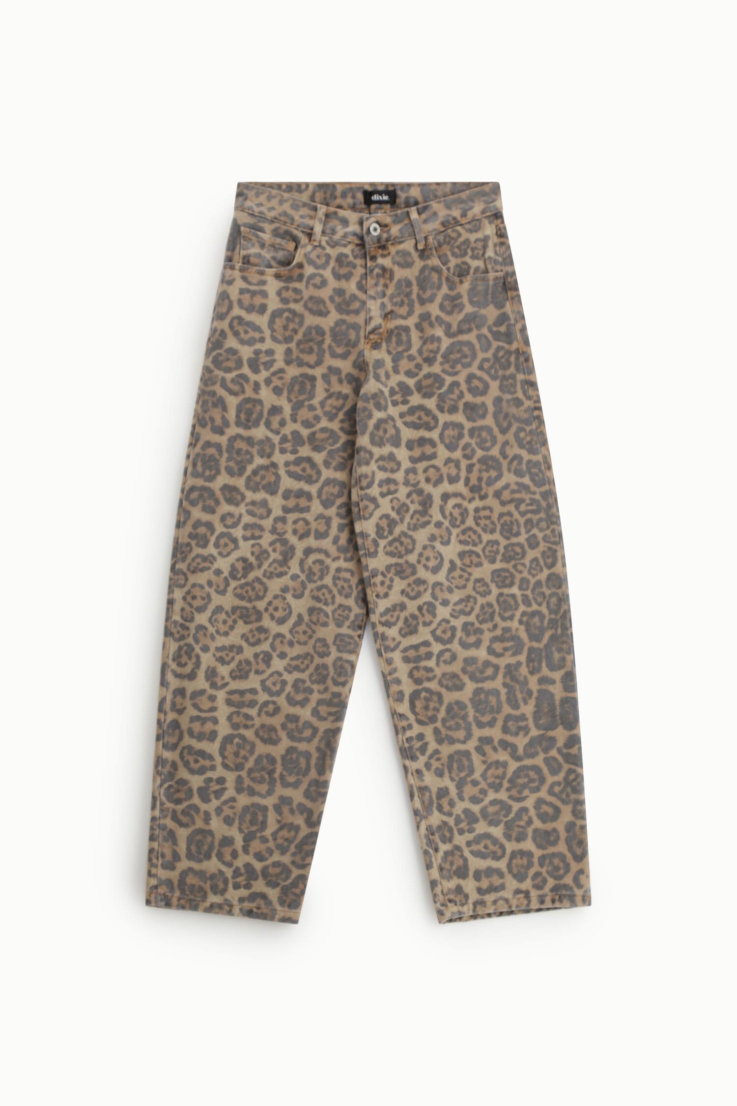 Eva Pantaloni Carrot Fantasia Animalier Vita Alta Dixie