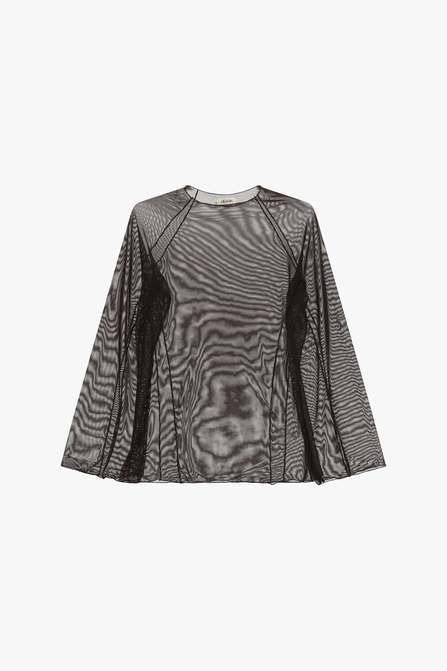 Maglia A Maniche Lunghe Trasparente Con Cuciture In Rilievo Dixie