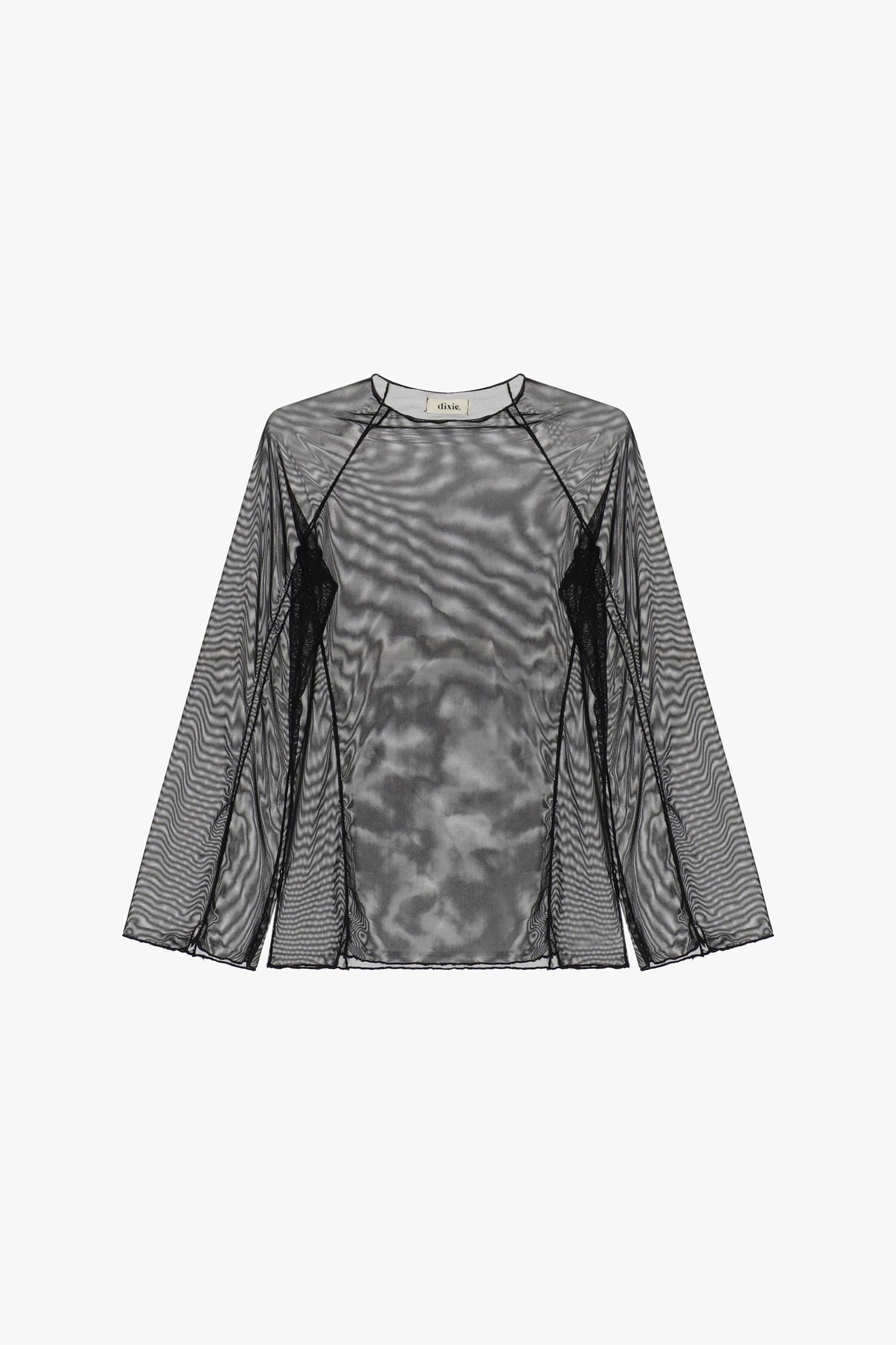 Maglia A Maniche Lunghe Trasparente Con Cuciture In Rilievo Dixie