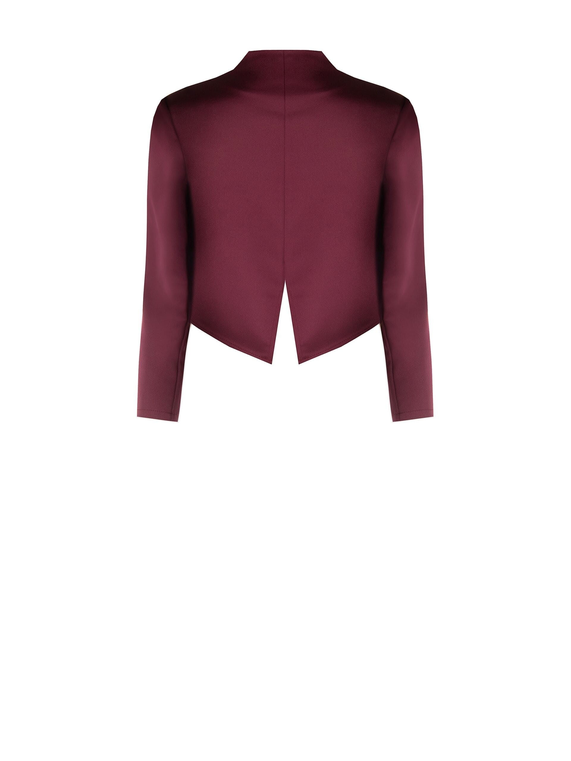 Bolero Coprispalle In Raso Con Retro Dal Taglio A Smoking Rinascimento