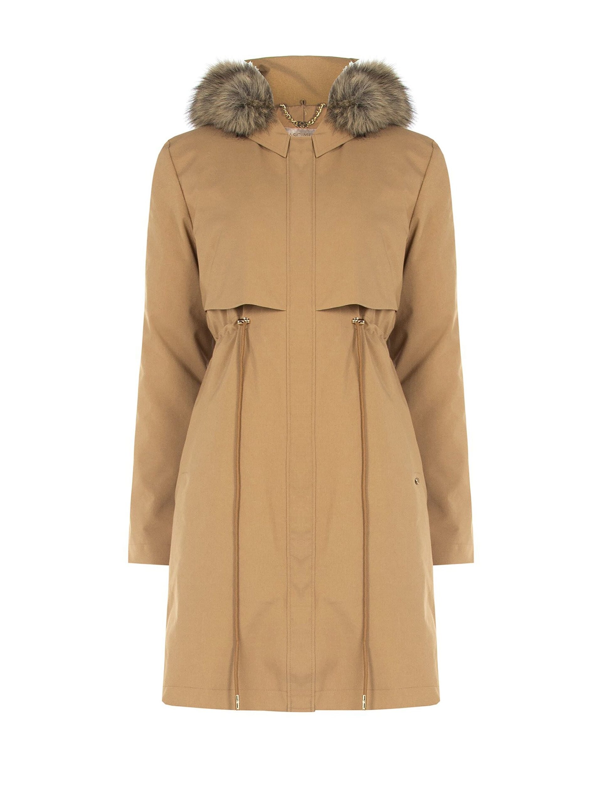Parka Lungo Con Coulisse E Piumino Interno Removibile Rinascimento