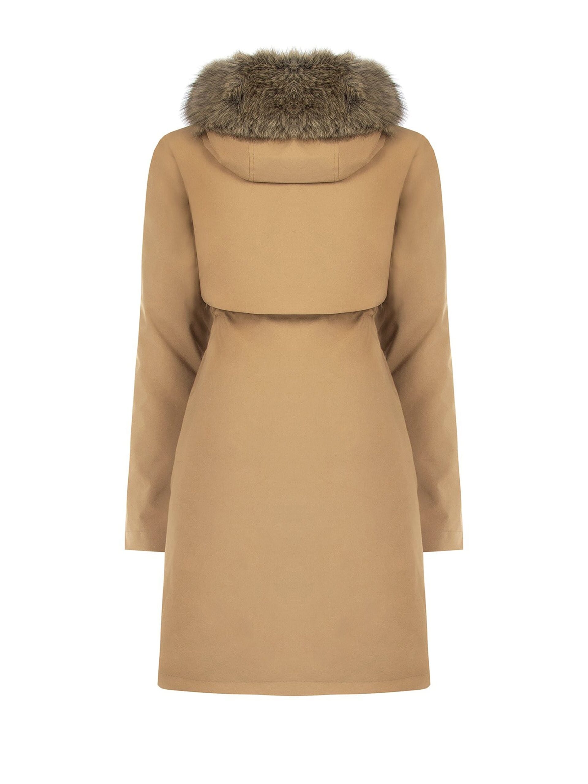 Parka Lungo Con Coulisse E Piumino Interno Removibile Rinascimento