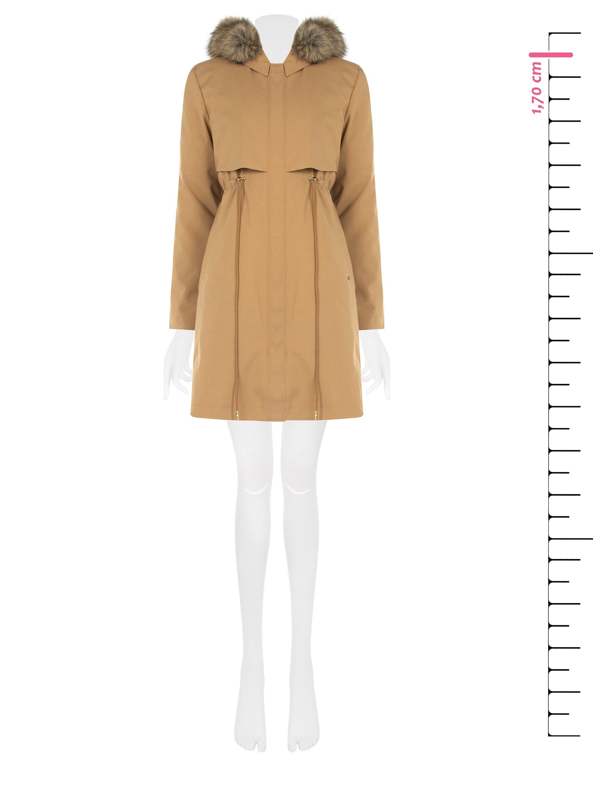 Parka Lungo Con Coulisse E Piumino Interno Removibile Rinascimento
