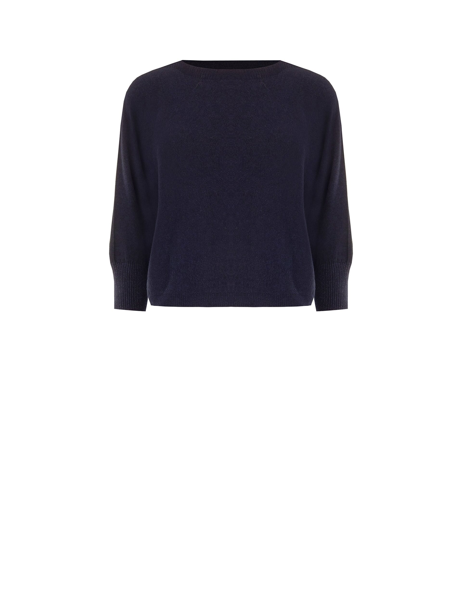 Rinascimento Oversized Viscose-Blend Jumper with Boat Neck