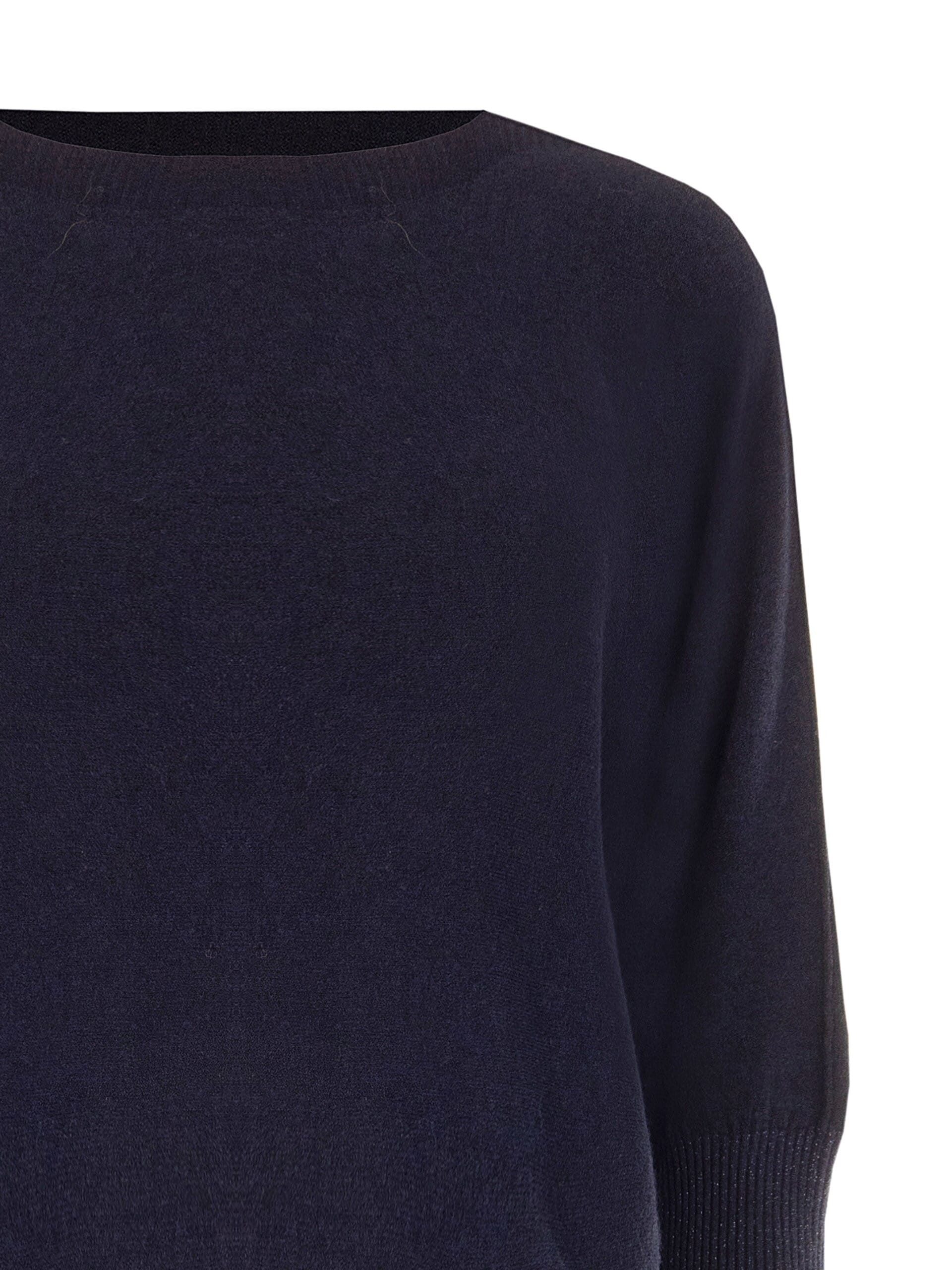 Rinascimento Oversized Viscose-Blend Jumper with Boat Neck