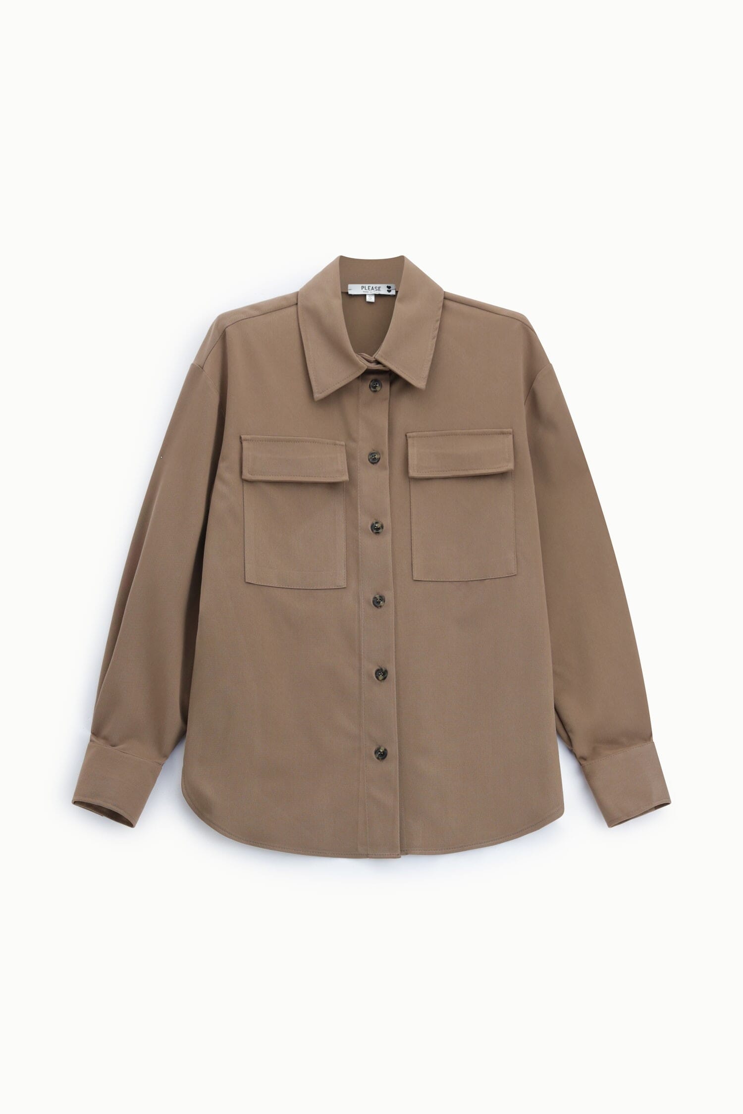 Regular-fit shirt with patch front pockets – Please