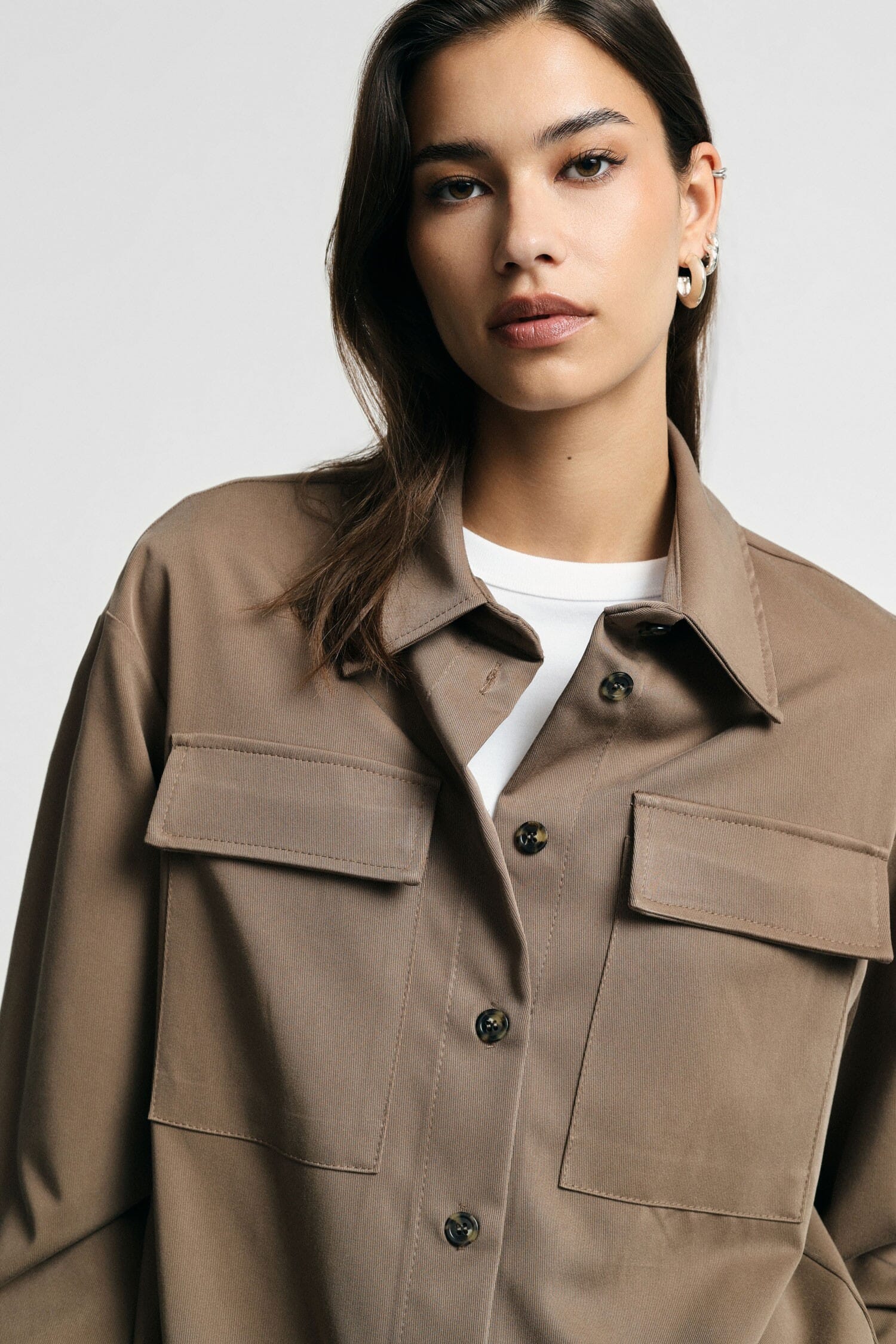 Regular-fit shirt with patch front pockets – Please