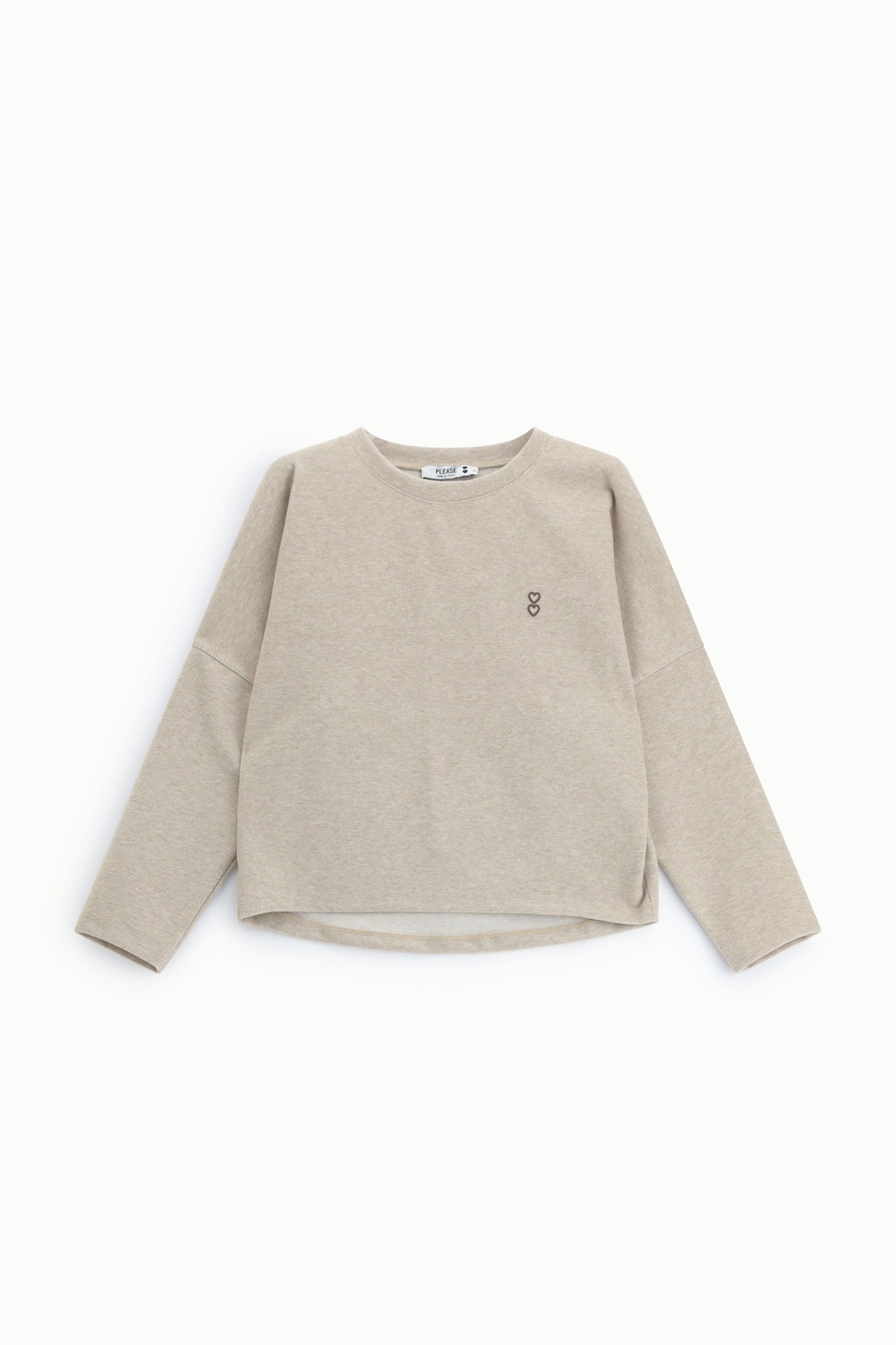 Please Long-Sleeved Crew-Neck Top