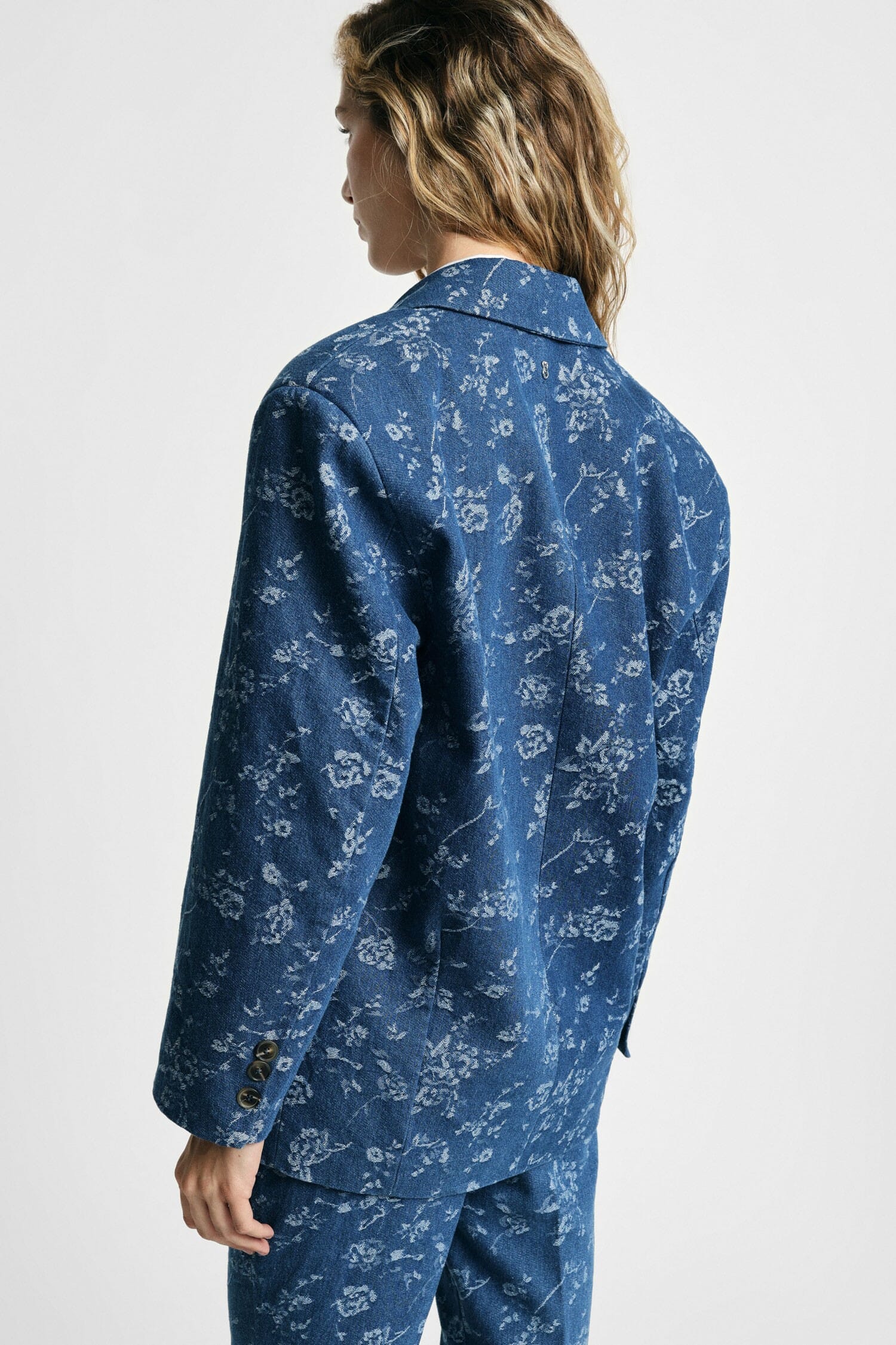 Blazer à motif floral avec poches sur le devant Please