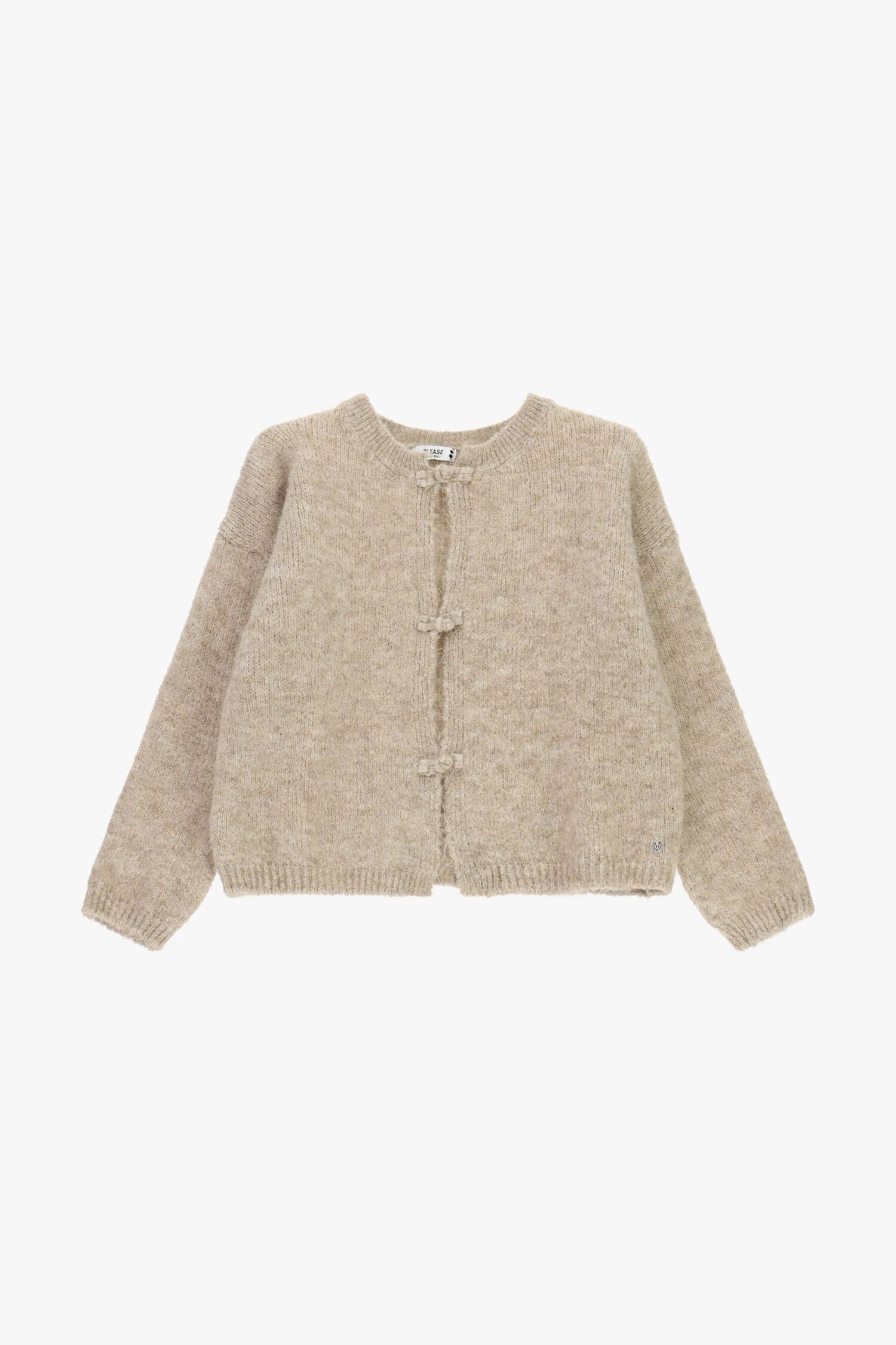 Short Cardigan with Front Bow Fastening – Please