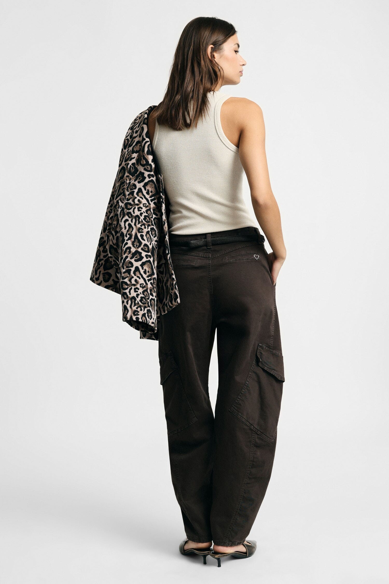 Pantalon fuselé avec poches cargo, Please