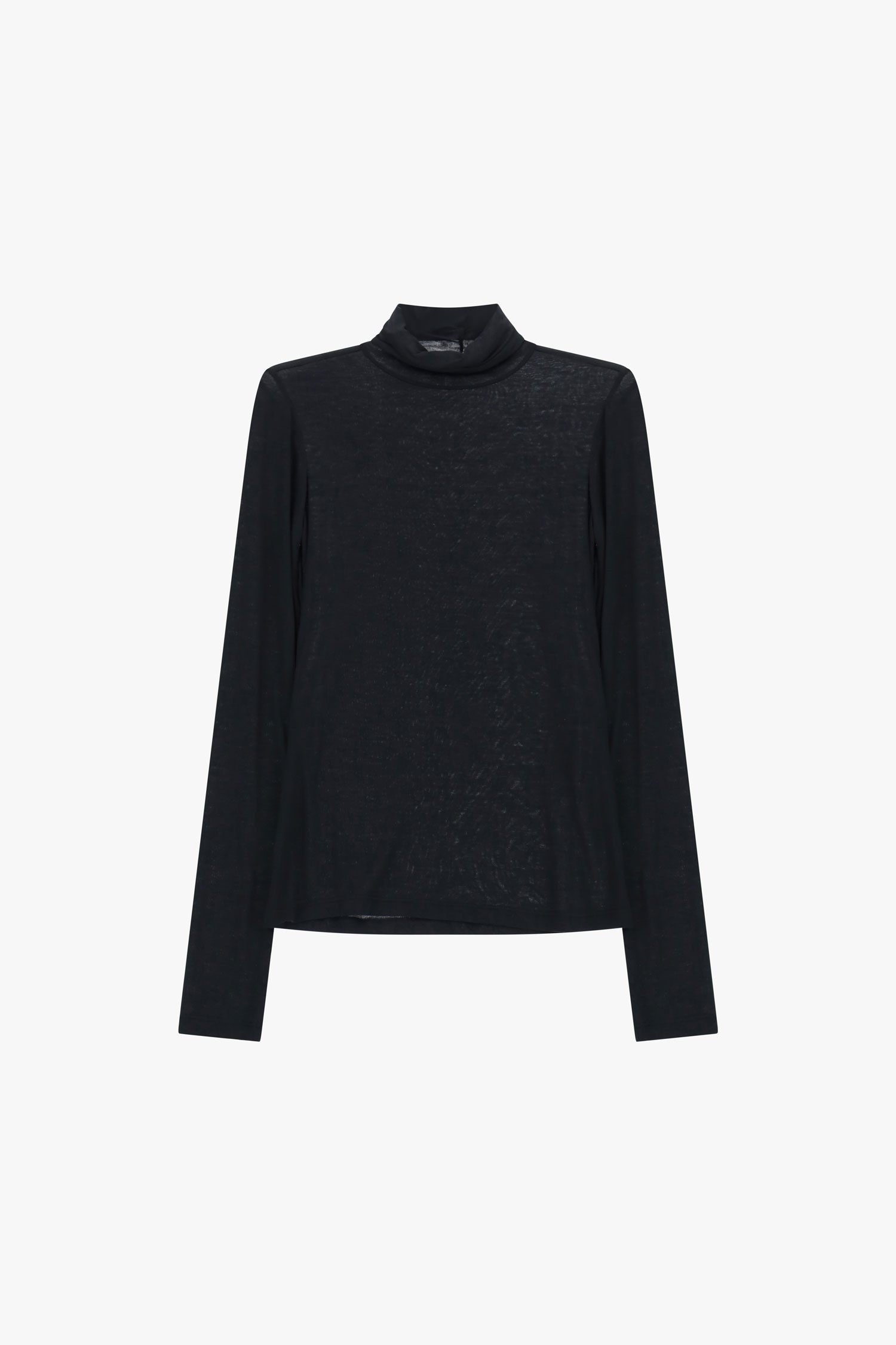 Please Long-Sleeved T-Shirt with Soft Collar