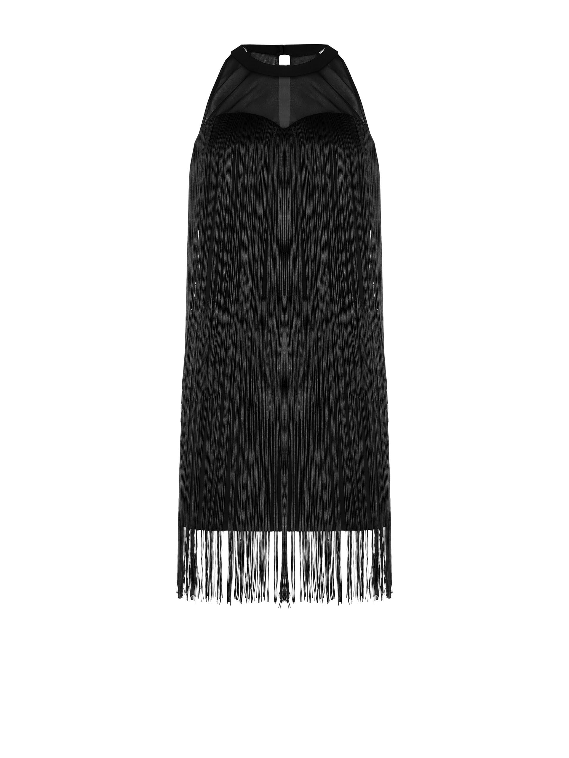Short, Fringed, Rinascimento-Style Sheath Dress