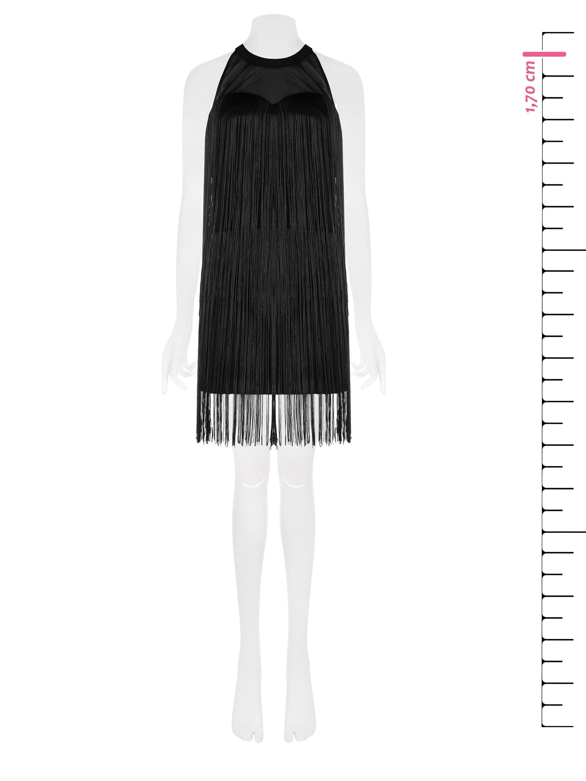 Short, Fringed, Rinascimento-Style Sheath Dress