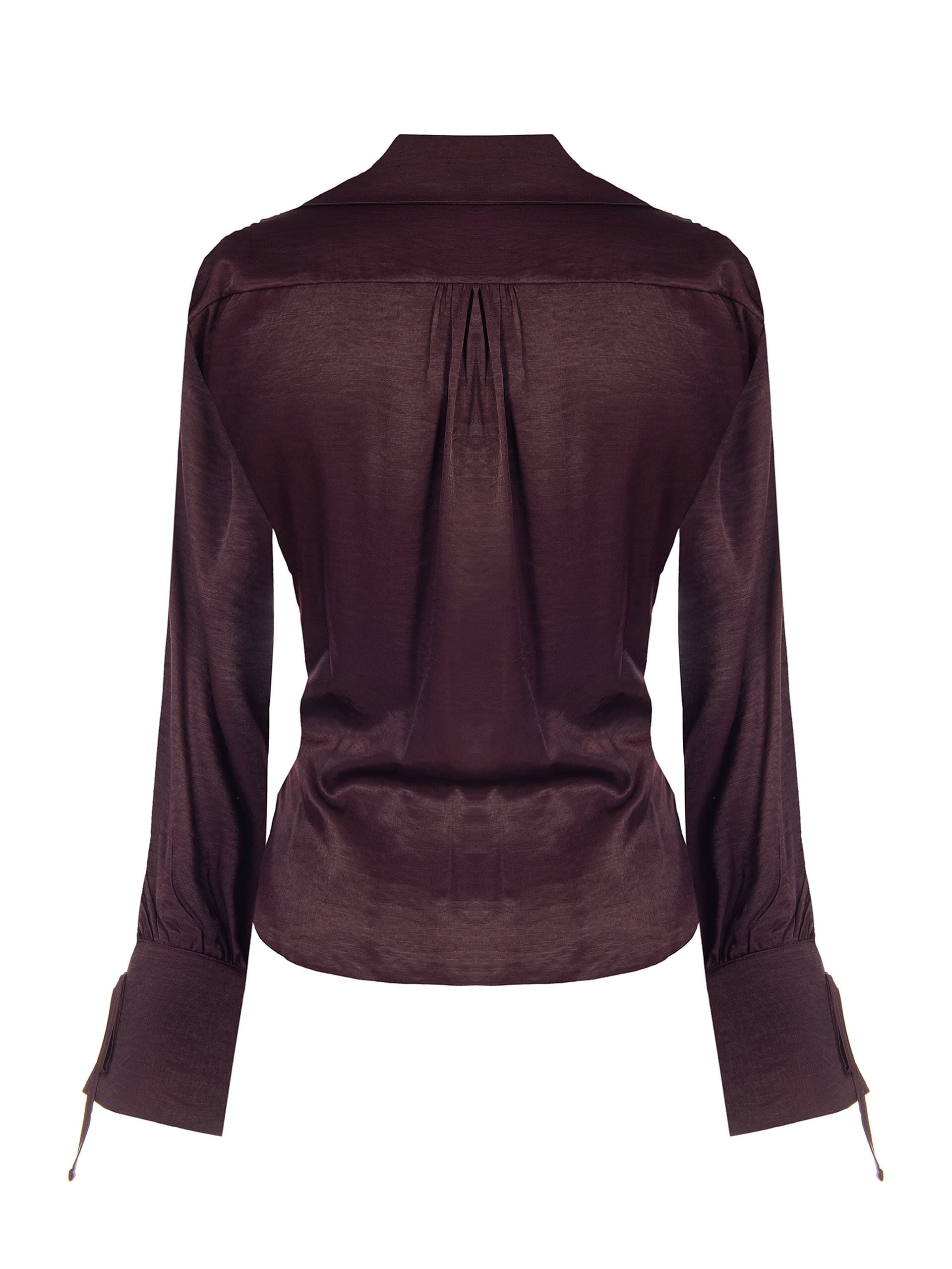 Camicia Ampia In Misto Viscosa Effetto Leggermente Stropicciato Con Lacci Rinascimento