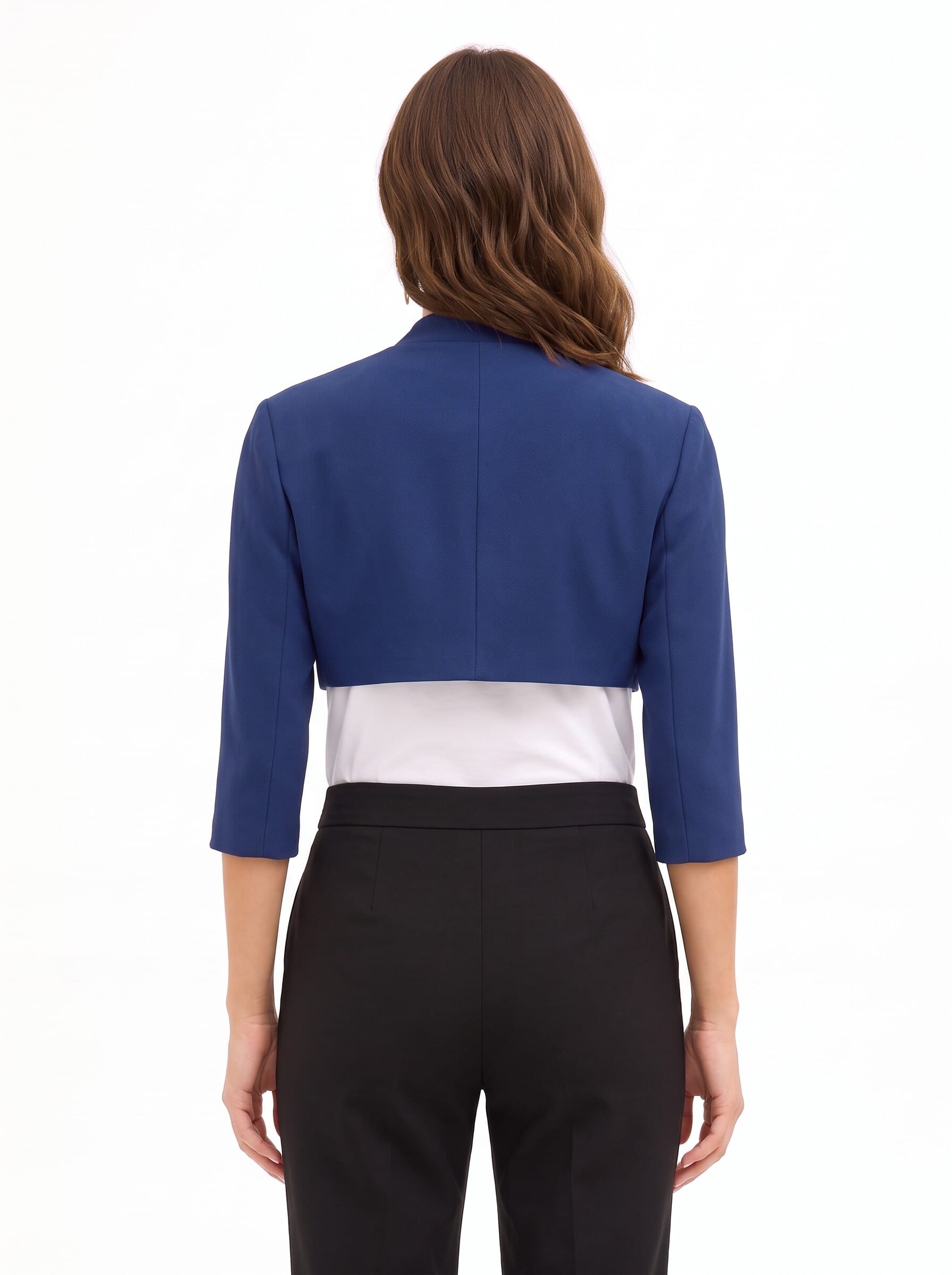 Open-fronted Bolero Shawl in Rinascimento Crepe