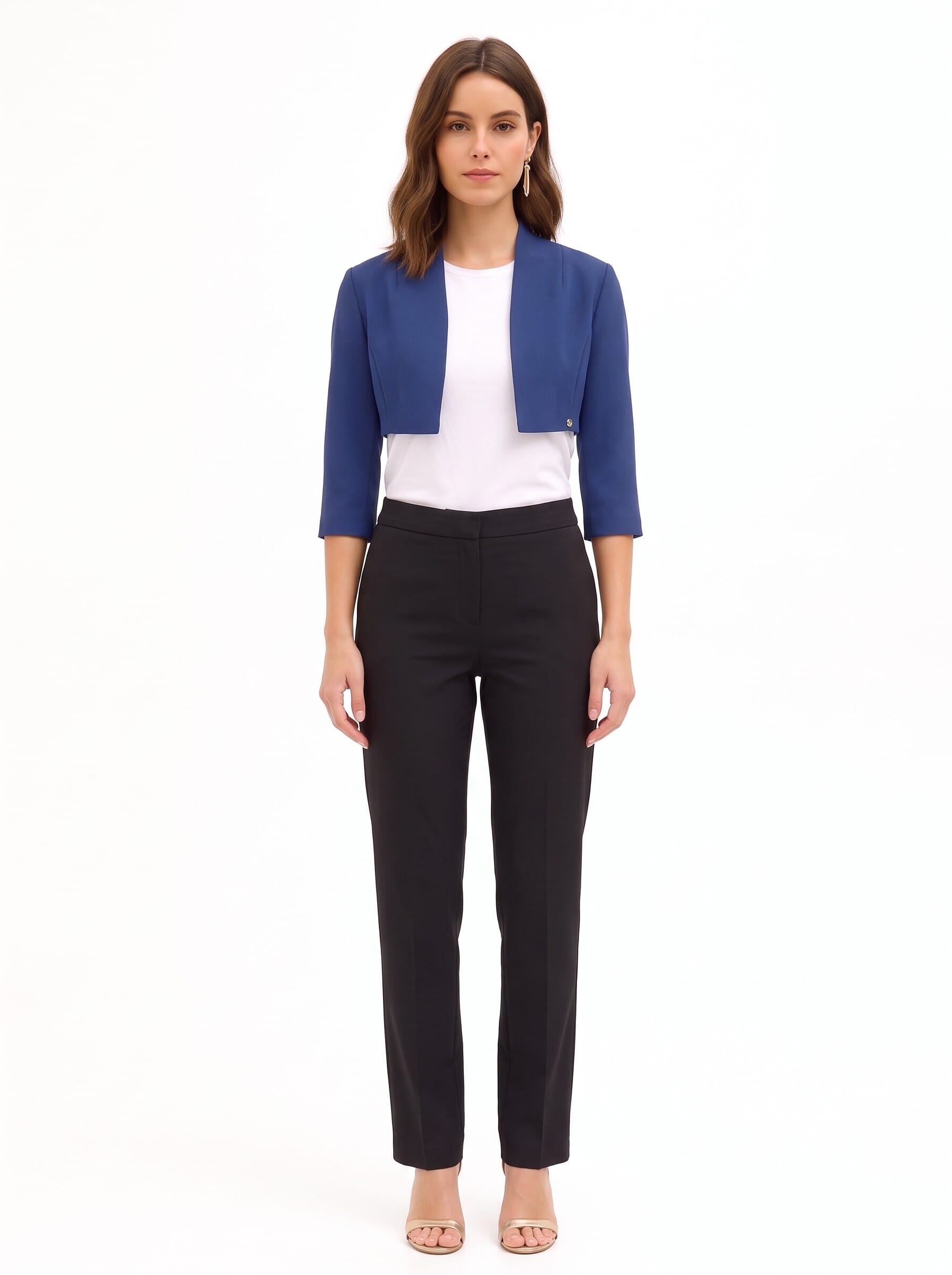 Open-fronted Bolero Shawl in Rinascimento Crepe