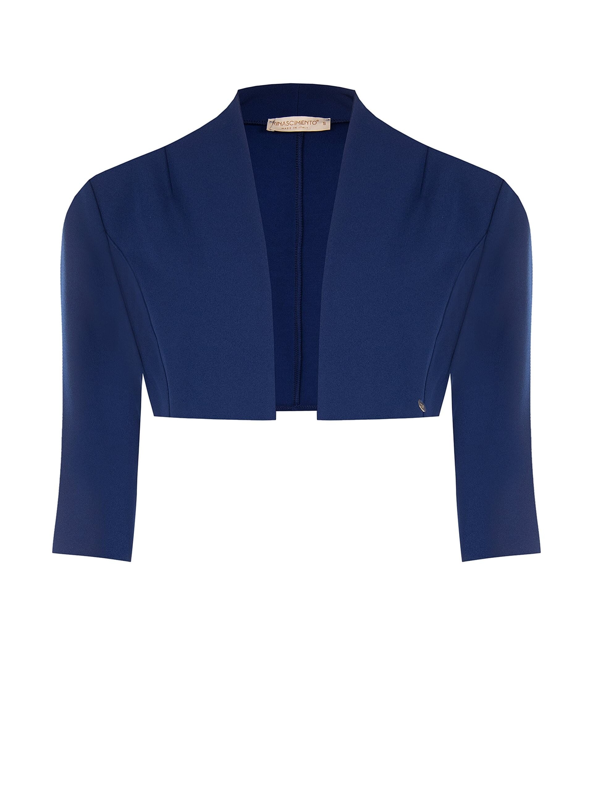 Open-fronted Bolero Shawl in Rinascimento Crepe