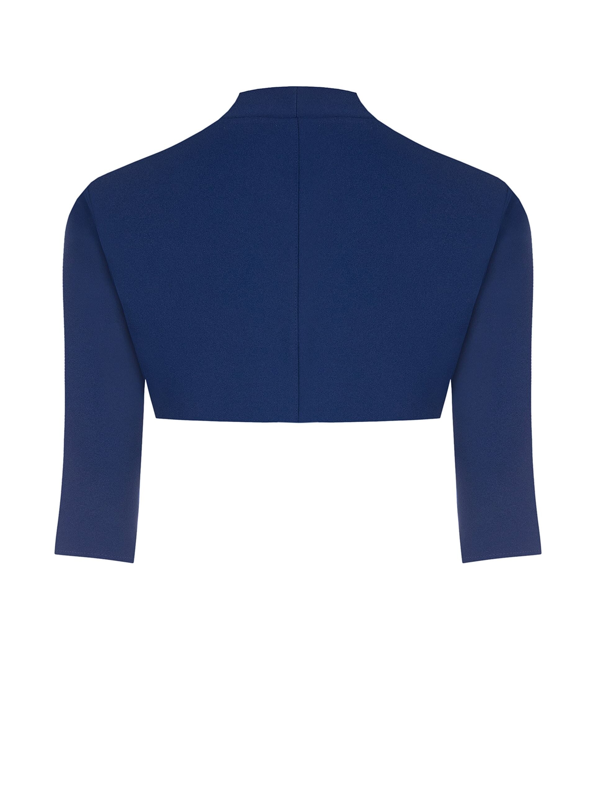 Open-fronted Bolero Shawl in Rinascimento Crepe