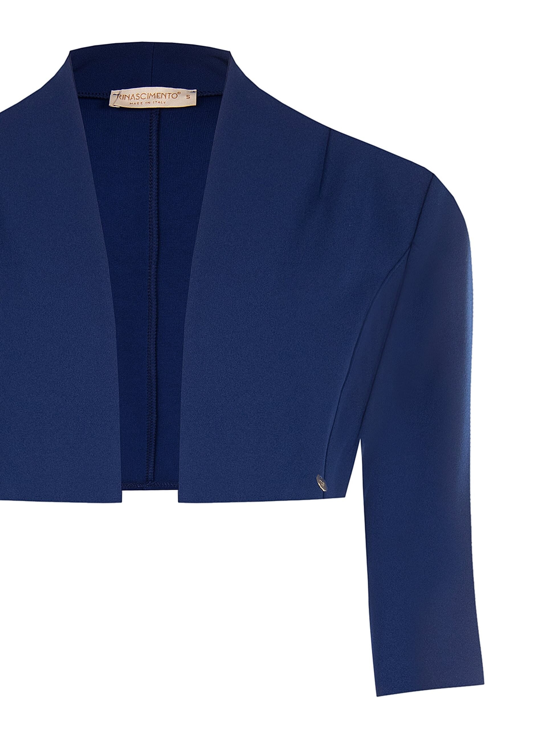 Open-fronted Bolero Shawl in Rinascimento Crepe