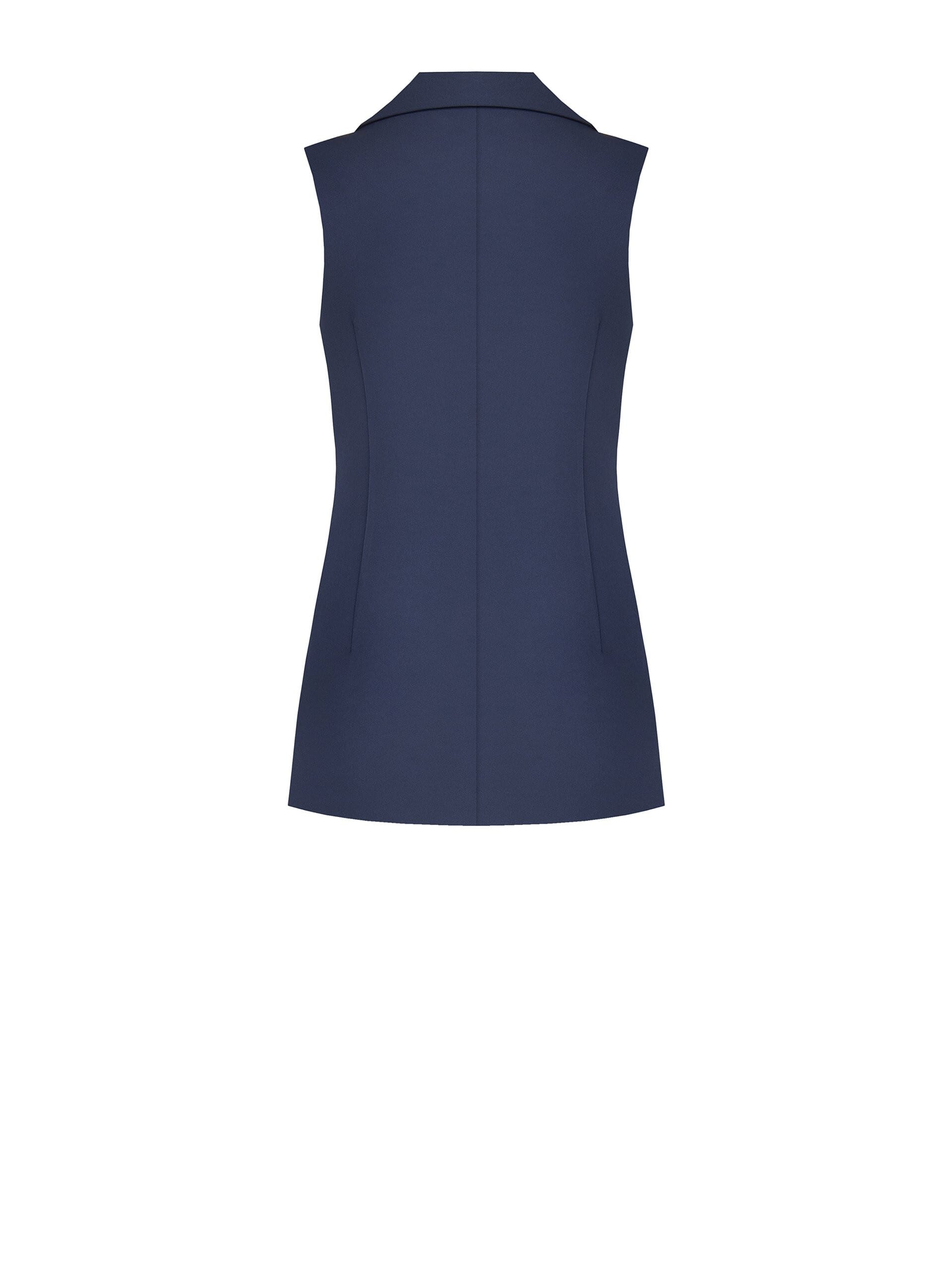 Long, Fitted Waistcoat in Rinascimento Technical Fabric