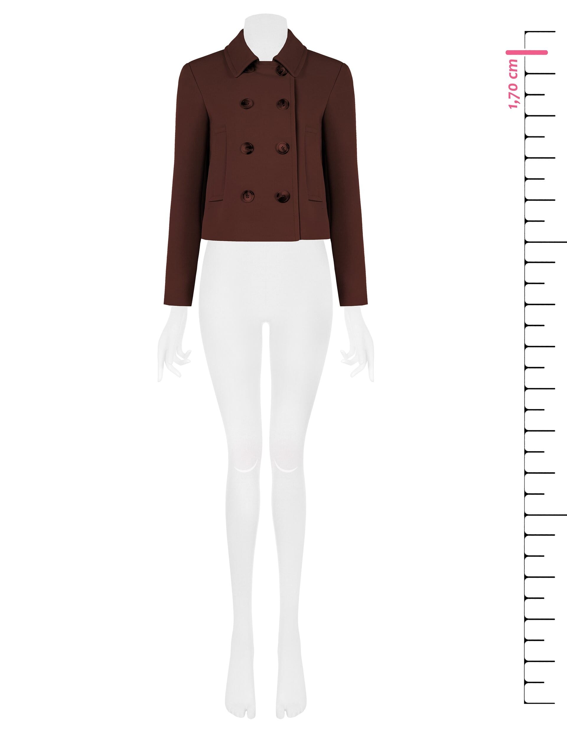 Short Coat with Pockets and Straps by Rinascimento